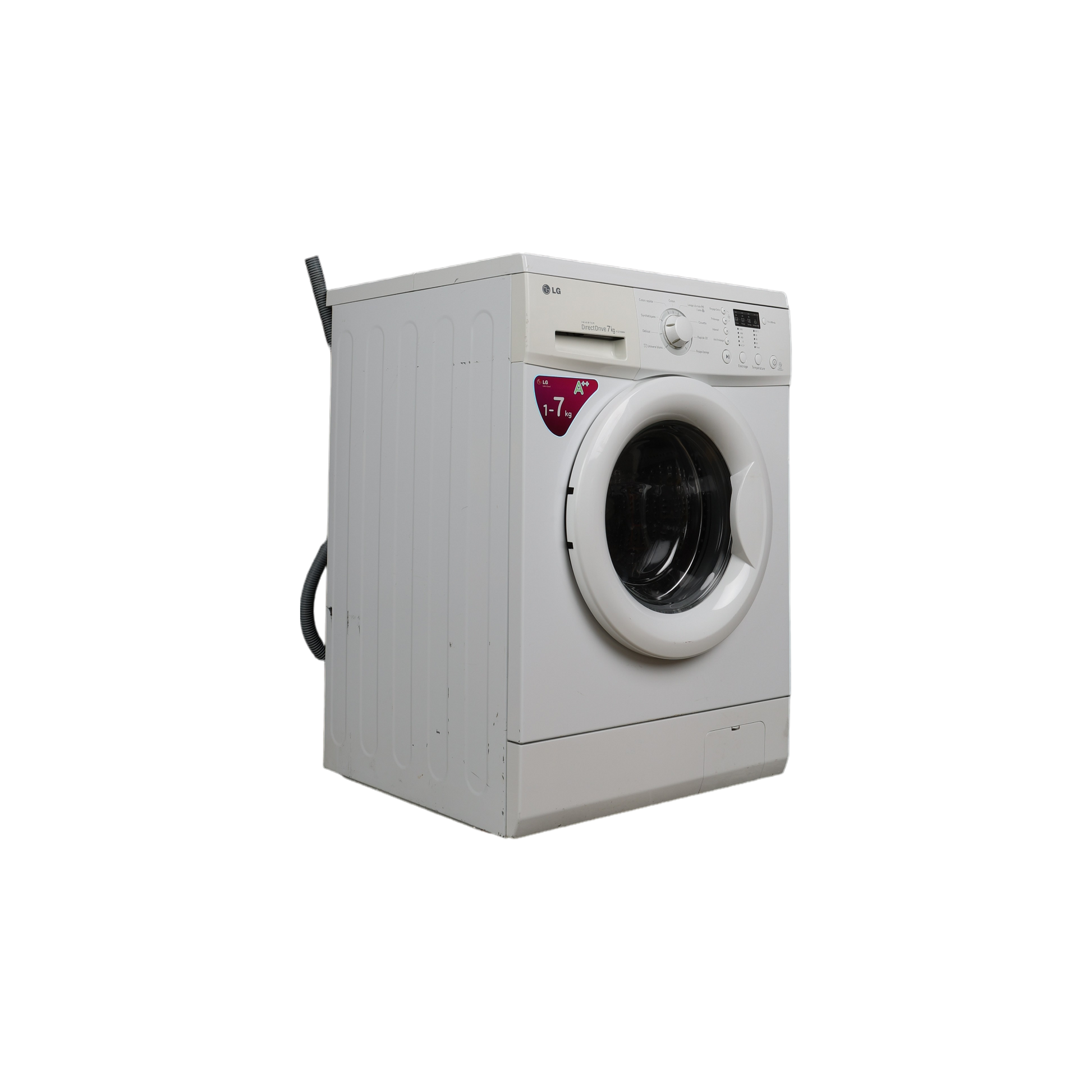 Lave-Linge Hublot 7 kg Reconditionné LG F72681WH : vue du côté gauche