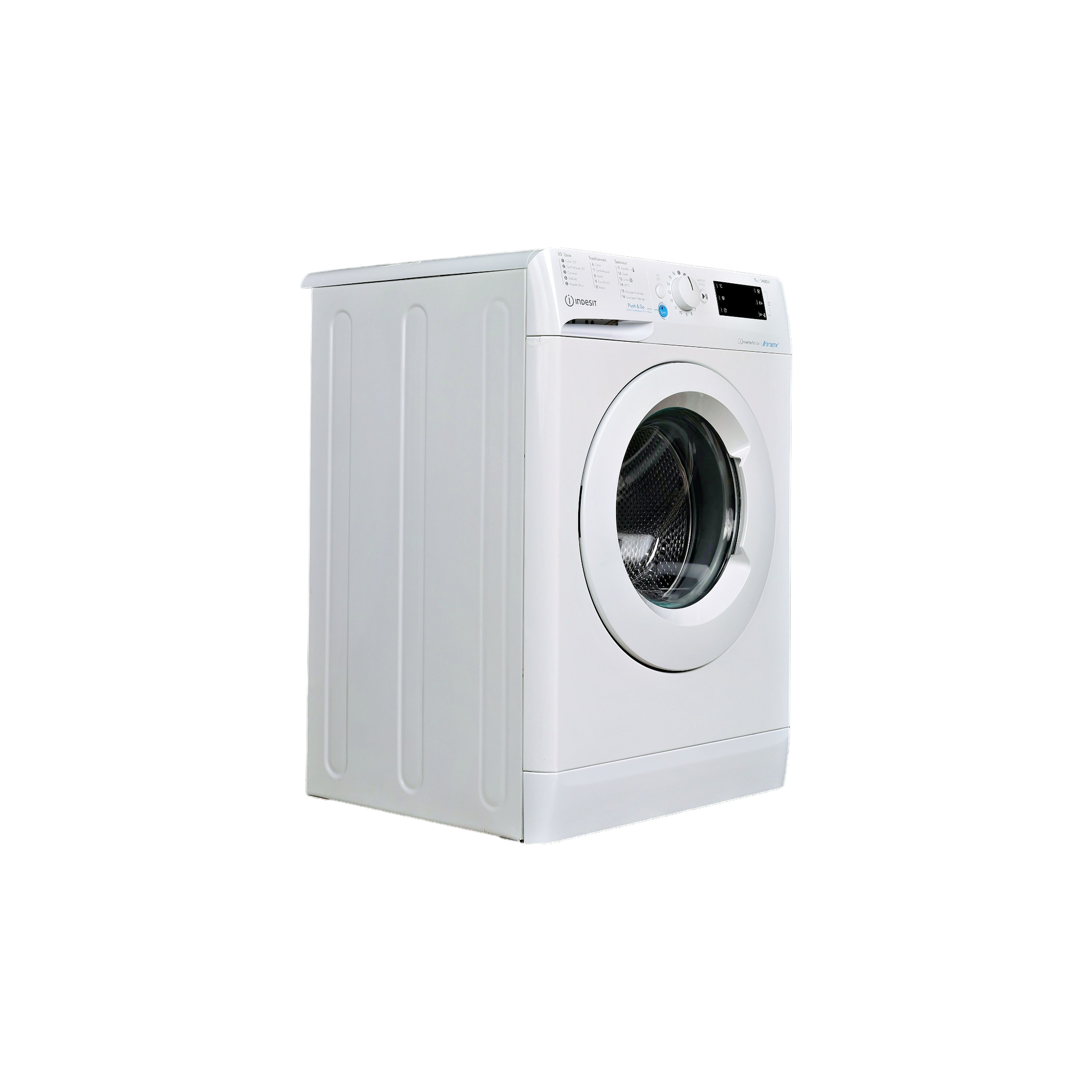 Lave-Linge Hublot 7 kg Reconditionné INDESIT BWE71483WFRN : vue du côté gauche