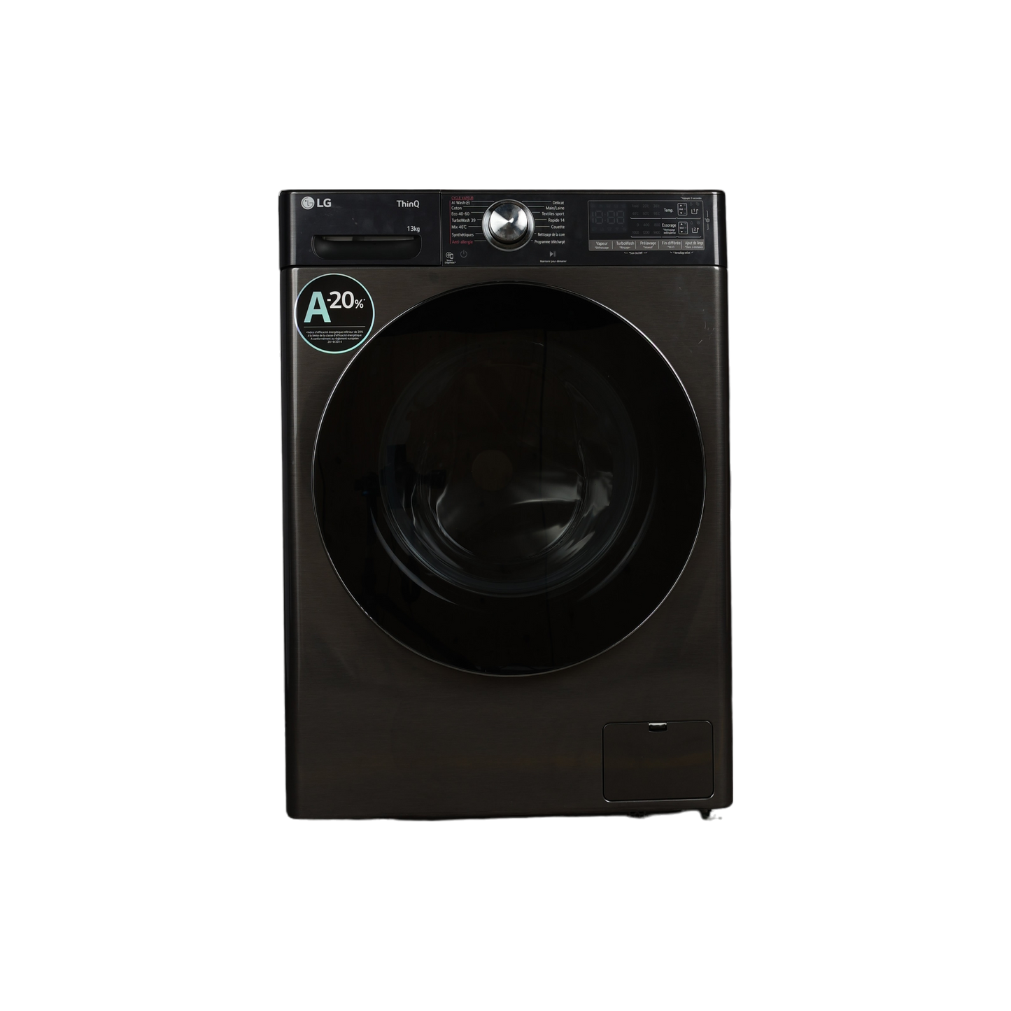 Lave-Linge Hublot 13 kg Reconditionné LG F34R92BSTA : vue de face