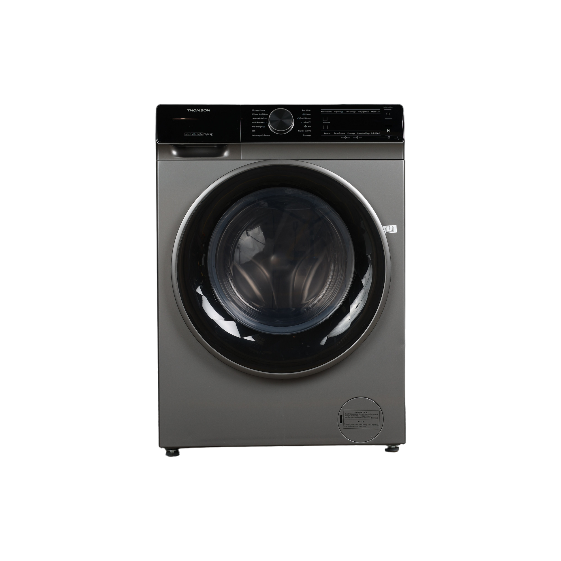 Lave-Linge Sechant 9 kg Reconditionné THOMSON THWD96140DGAD : vue de face