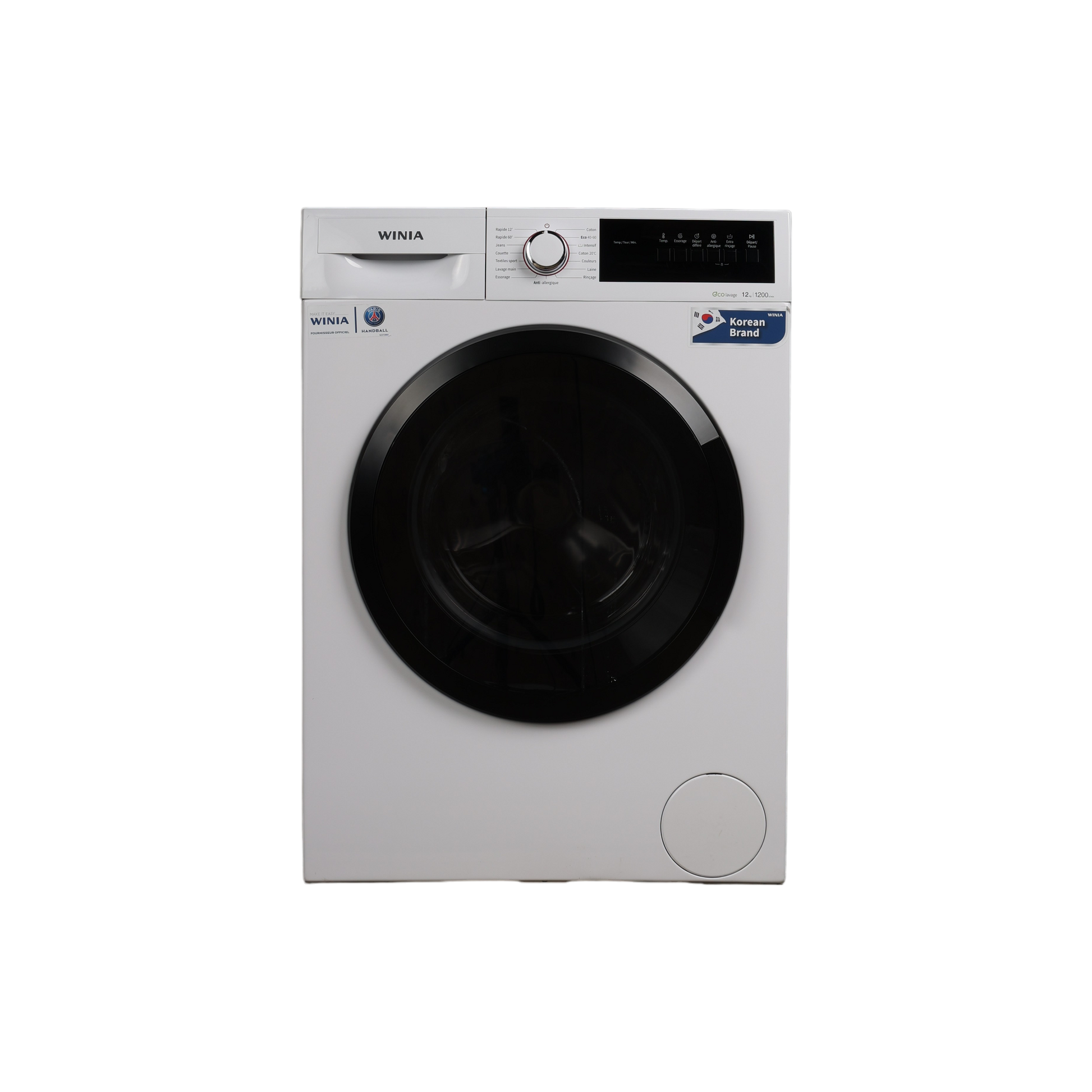 Lave-Linge Hublot 12 kg Reconditionné WINIA WVD-12T2WK12BPN : vue de face