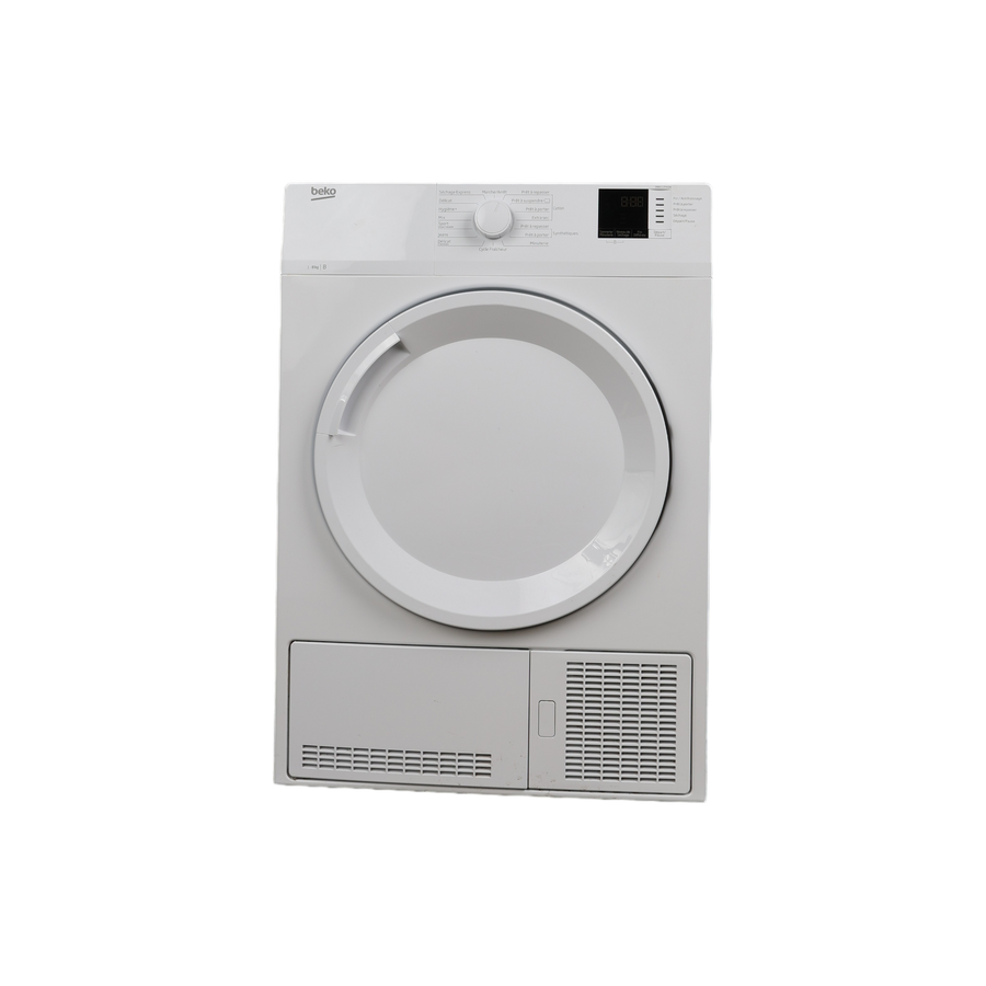 Seche-Linge Condensation 8 kg Reconditionné BEKO DB8112PA0W : vue de face