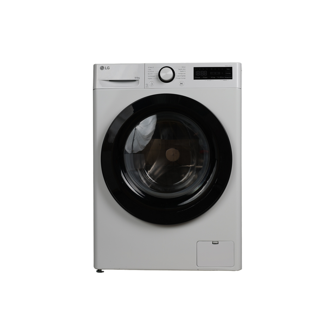 Lave-Linge Sechant 9 kg Reconditionné LG F964R35WR : vue de face