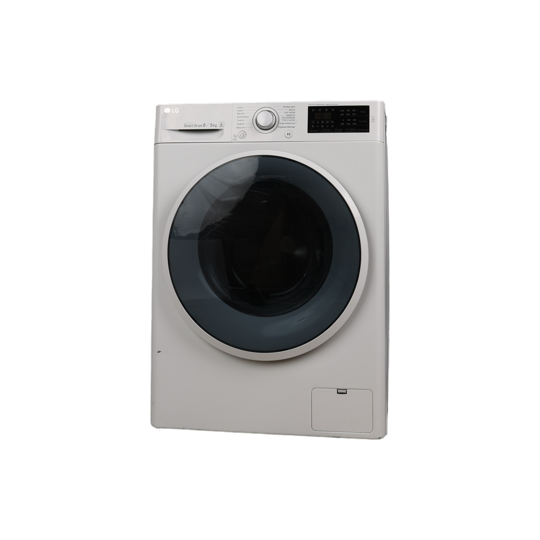Lave-Linge Sechant 8 kg Reconditionné LG F854J60WR : vue de face