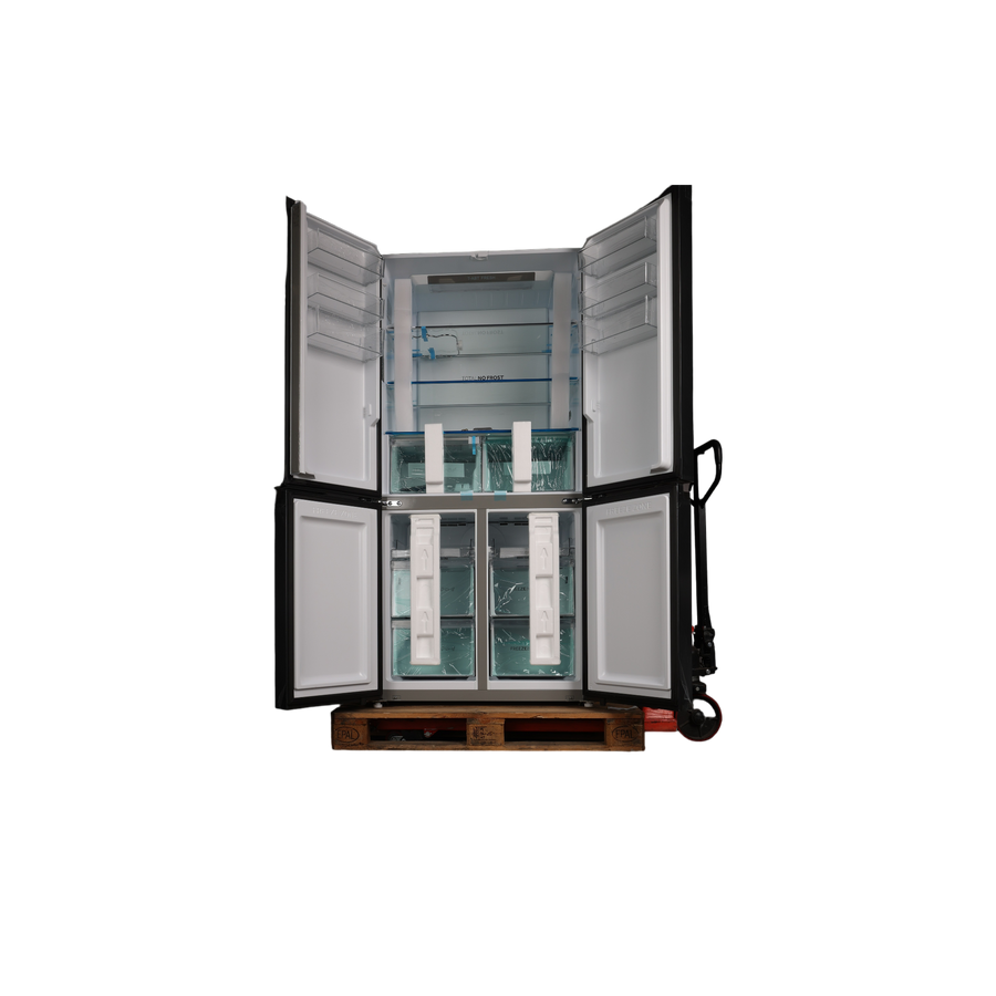 Réfrigérateur Américain 528 L Reconditionné HAIER HCR5919ENMB : vue de l'intérieur
