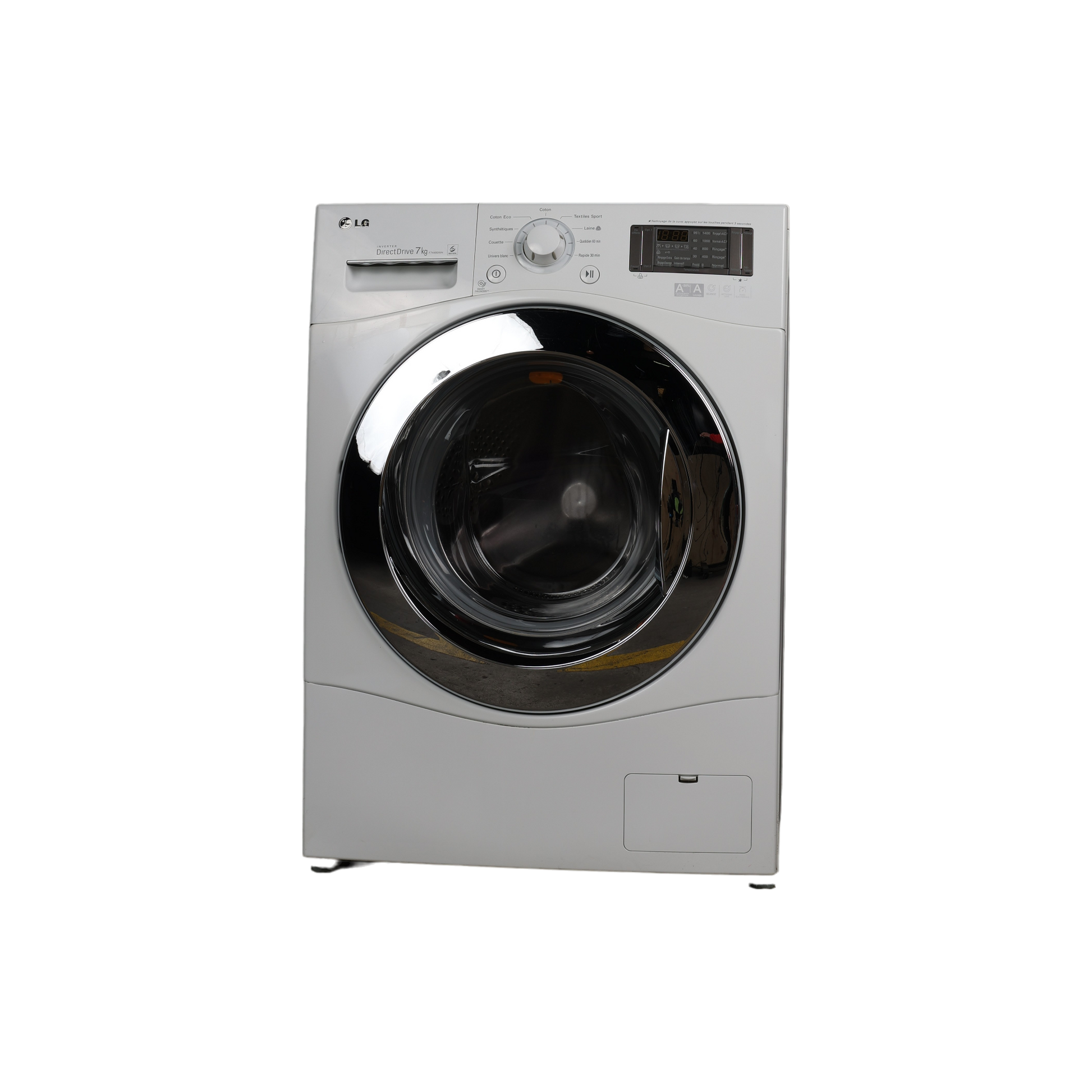 Lave-Linge Hublot 7 kg Reconditionné LG F74480WH : vue de face