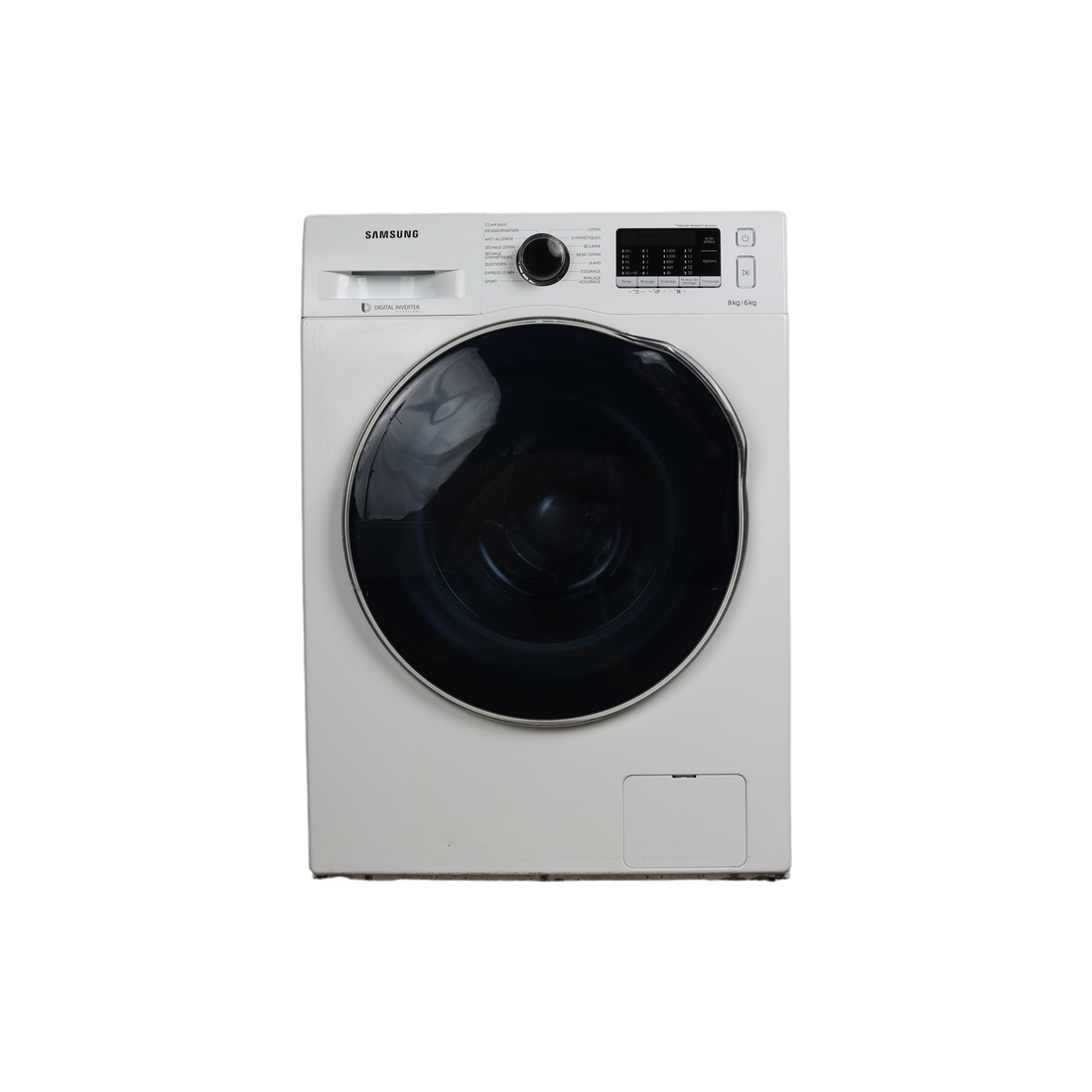 Lave-Linge Sechant 8 kg Reconditionné SAMSUNG WD80J5430AW : vue de face