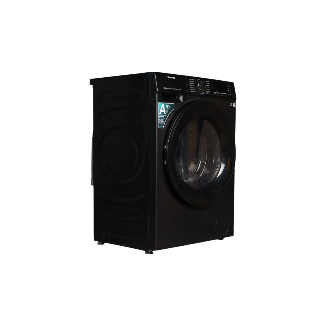 Lave-Linge Sechant 8 kg Reconditionné HISENSE WD3S8043BB3 : vue du côté gauche