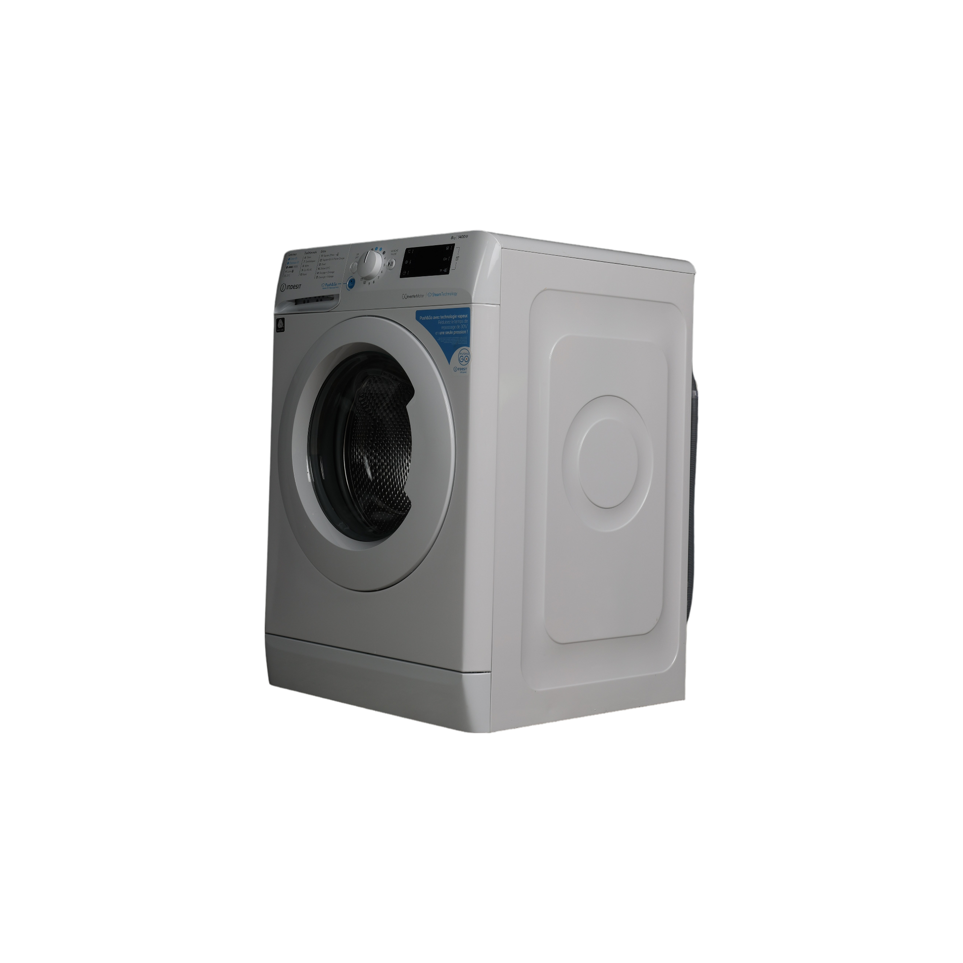 Lave-Linge Hublot 8 kg Reconditionné INDESIT BWE81496XWVFR : vue du côté droit