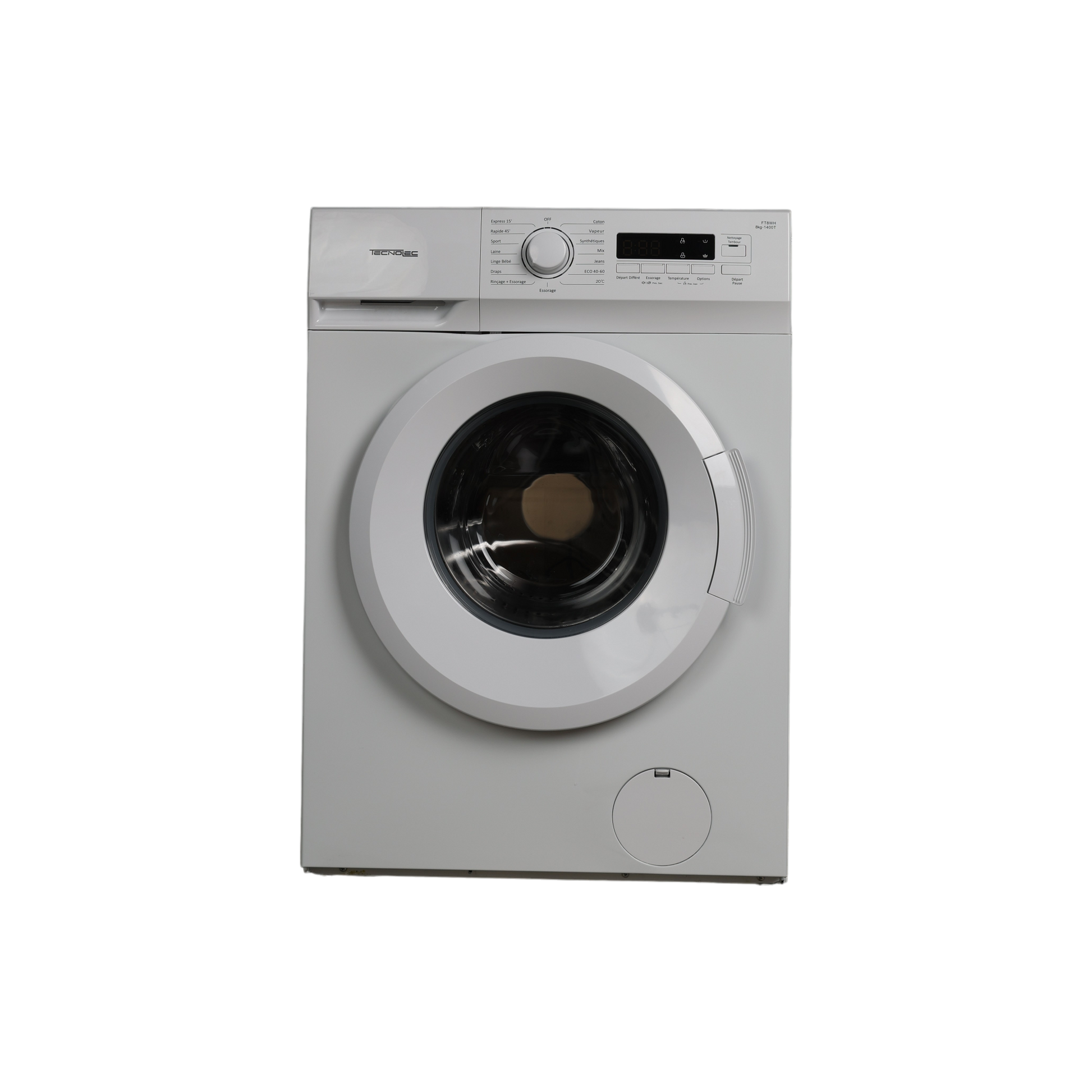 Lave-Linge Hublot 8 kg Reconditionné TECNOLEC FT8WH : vue de face