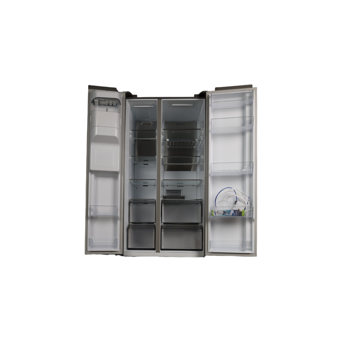 Réfrigérateur Américain 634 L Reconditionné SAMSUNG RS68CG885ES9 : vue de l'intérieur