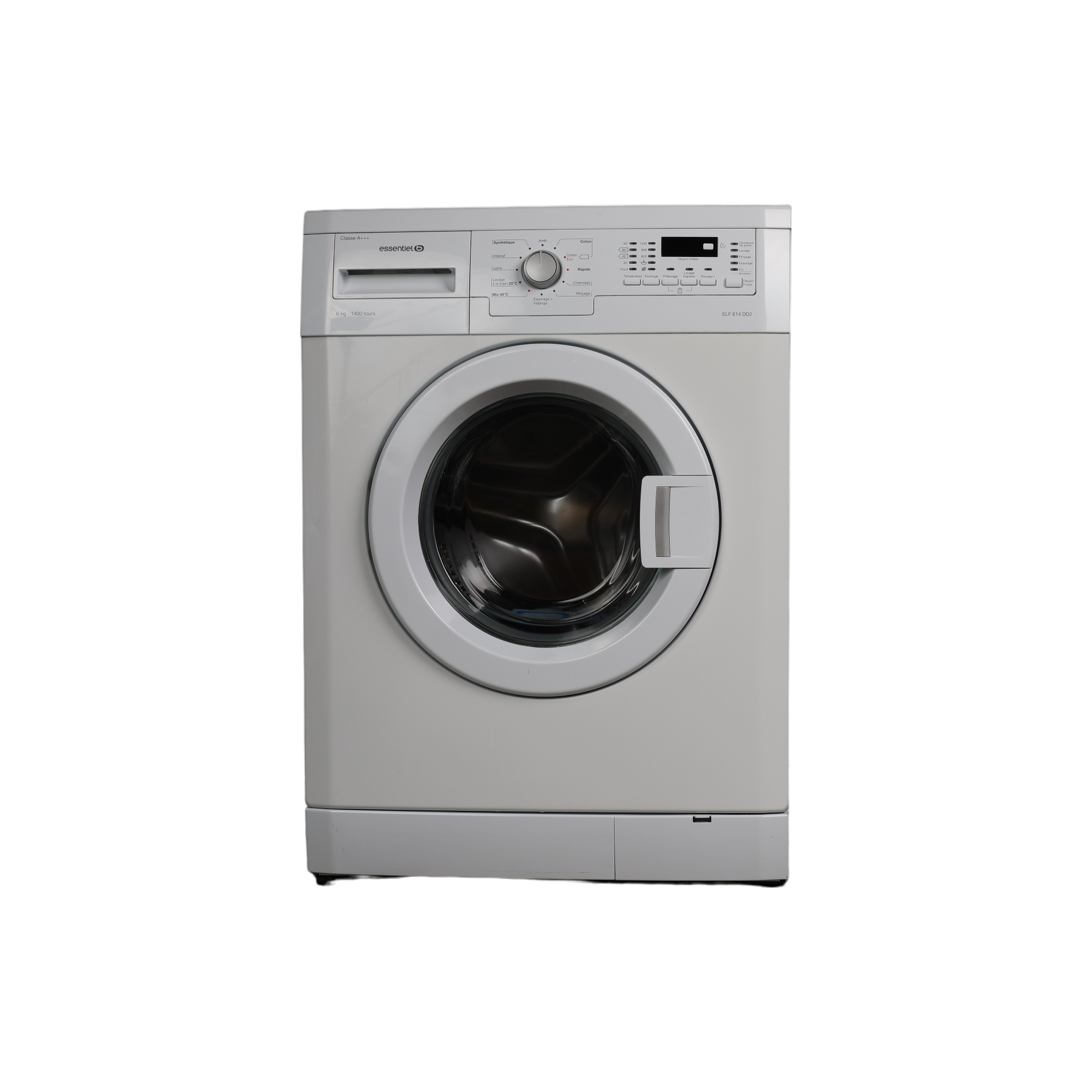 Lave-Linge Hublot 6 kg Reconditionné ESSENTIEL B ELF 614DD2 : vue de face