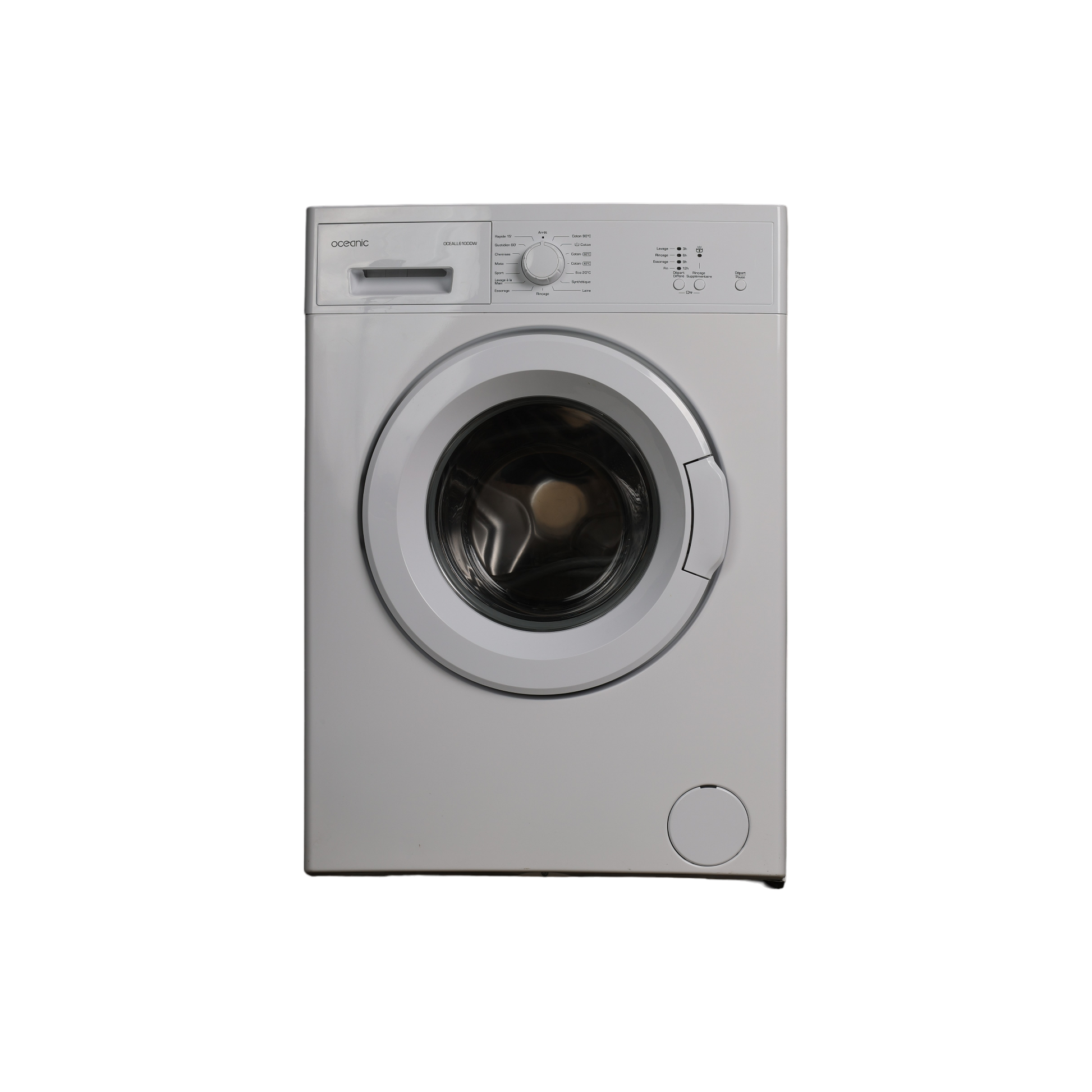 Lave-Linge Hublot 6 kg Reconditionné OCEANIC OCEALL610DDW : vue de face
