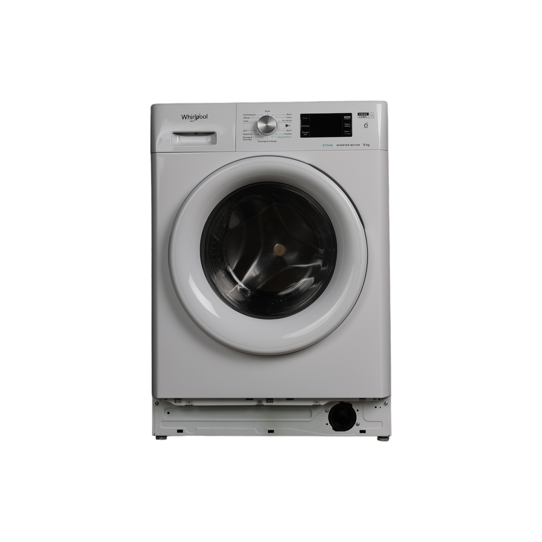 Lave-Linge Hublot 9 kg Reconditionné WHIRLPOOL FFBS9448WVFR : vue de face
