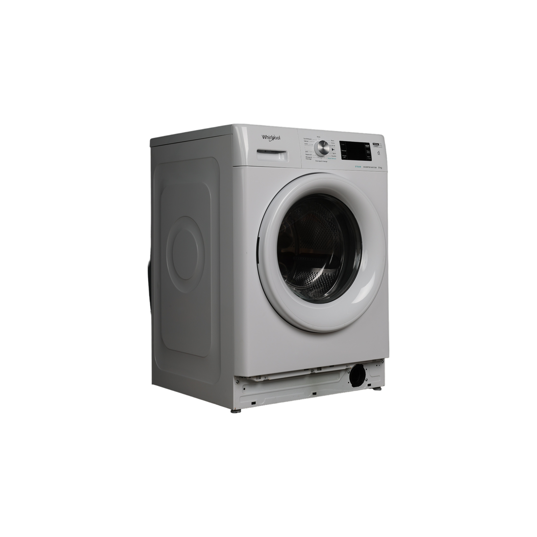 Lave-Linge Hublot 9 kg Reconditionné WHIRLPOOL FFBS9448WVFR : vue du côté gauche