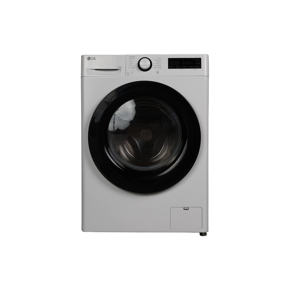 Lave-Linge Sechant 9 kg Reconditionné LG F964R35WRS : vue de face