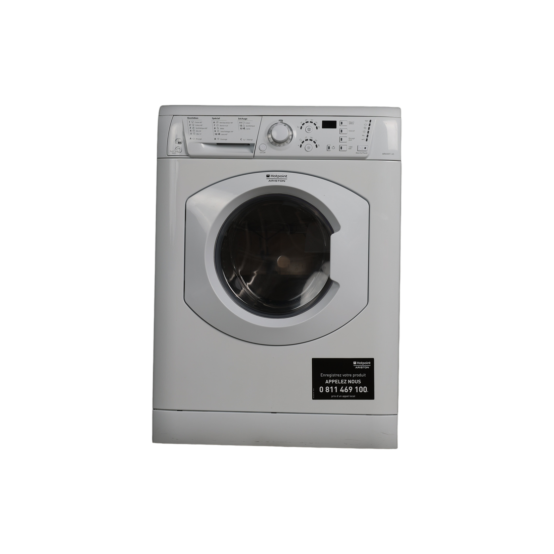 Lave-Linge Sechant 7 kg Reconditionné HOTPOINT ARMXXF 145 : vue de face
