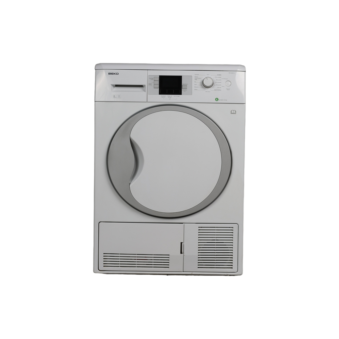 Seche-Linge Condensation 8 kg Reconditionné BEKO DPU8340X : vue de face