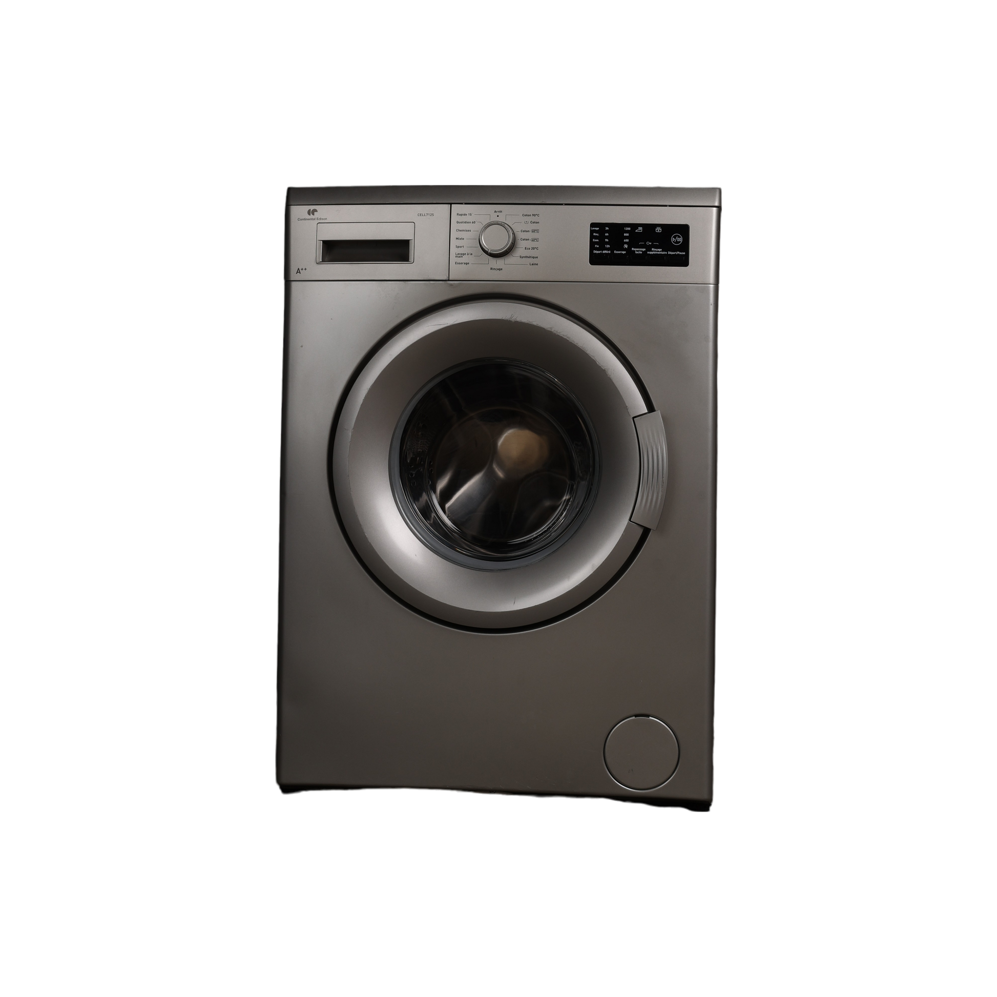 Lave-Linge Hublot 7 kg Reconditionné CONTINENTAL - EDISON CELL712S : vue de face