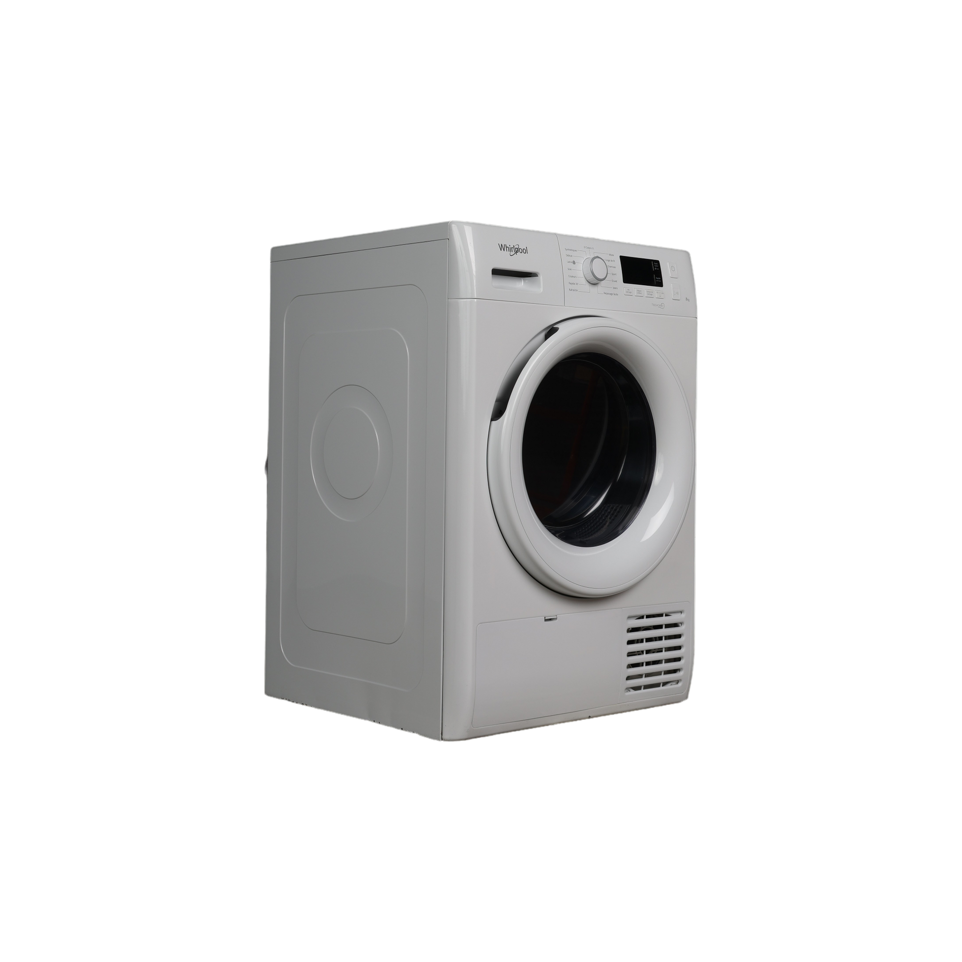 Seche-Linge Pompe À Chaleur 8 kg Reconditionné WHIRLPOOL FTM1182FR : vue du côté gauche