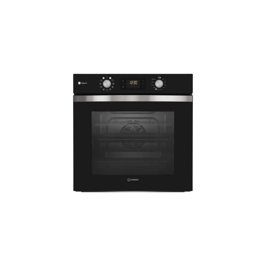 Four Chaleur Tournante 71 L Reconditionné INDESIT IFWS 3841 JP BL : vue de face