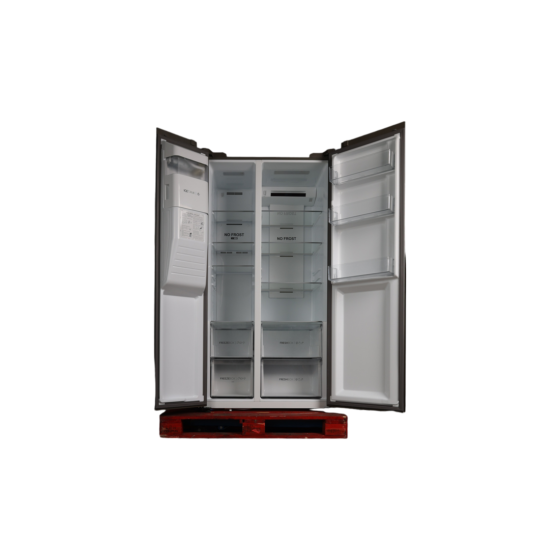 Réfrigérateur Américain 515 L Reconditionné HAIER HSR3918FIMP : vue de l'intérieur