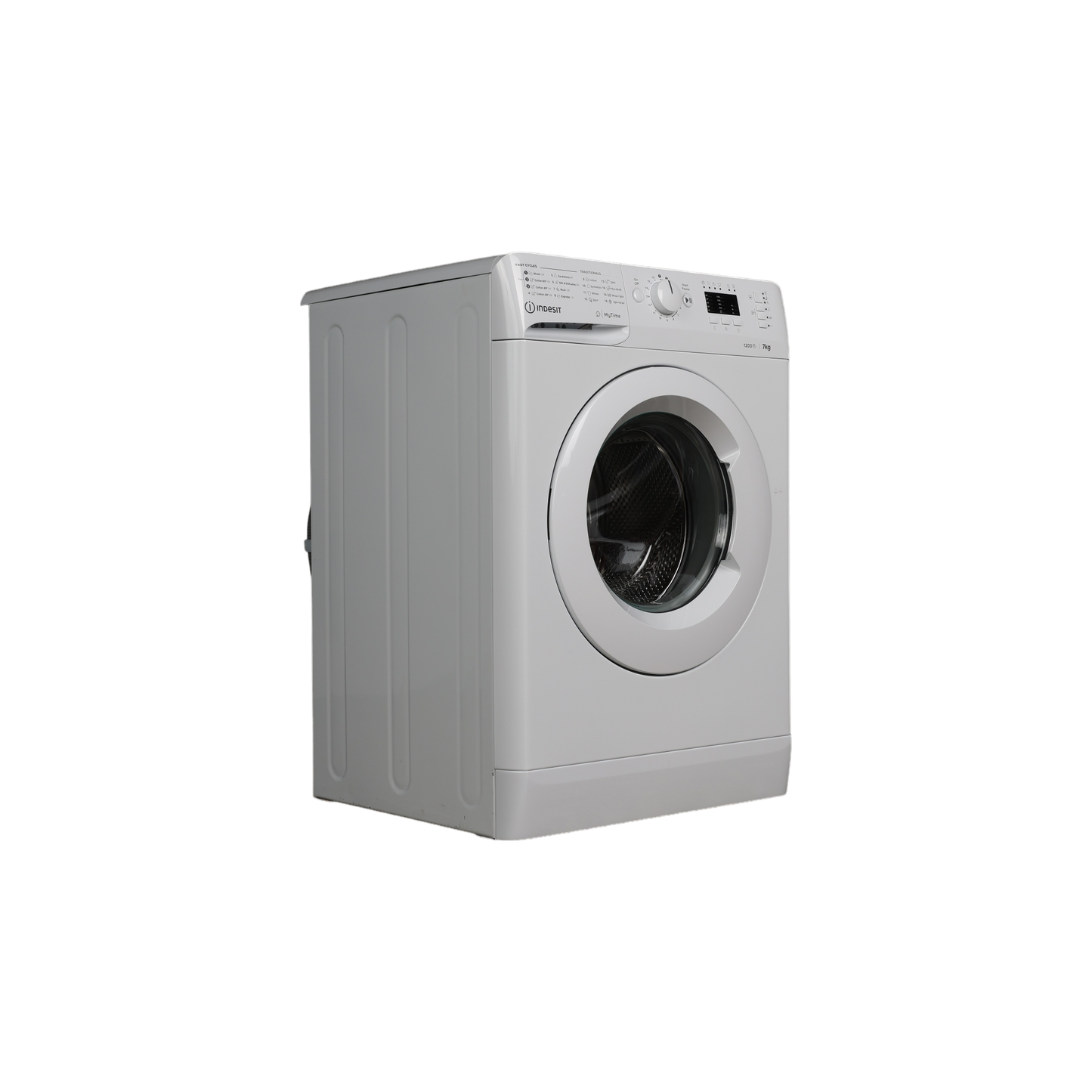 Lave-Linge Hublot 7 kg Reconditionné INDESIT MTWA71252WEE : vue du côté gauche