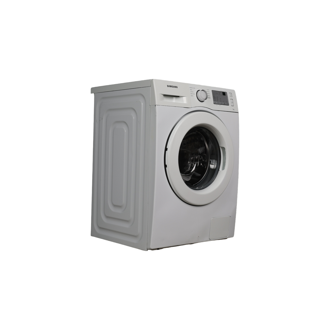 Lave-Linge Hublot 8 kg Reconditionné SAMSUNG WW80J3283KW : vue du côté gauche