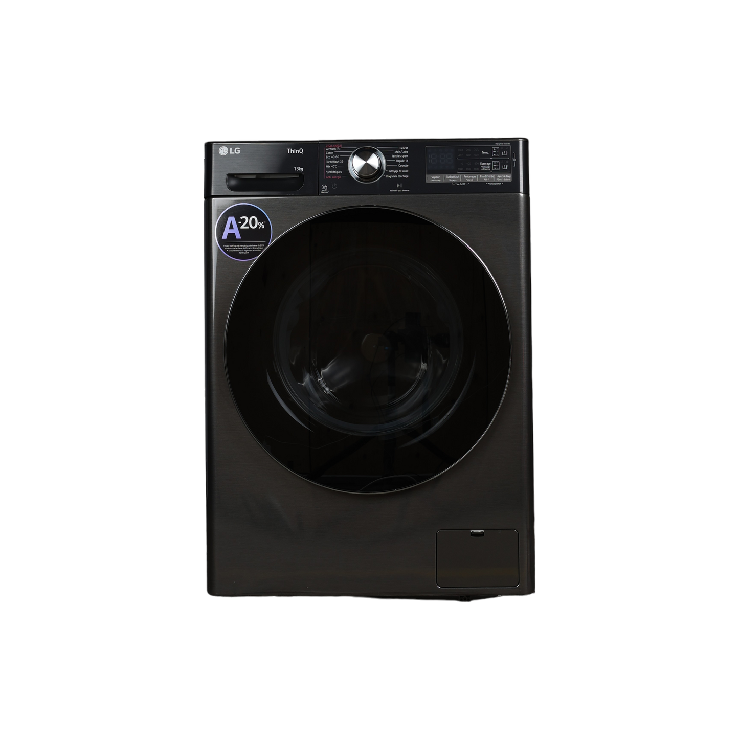 Lave-Linge Hublot 13 kg Reconditionné LG F34R92BSTA : vue de face