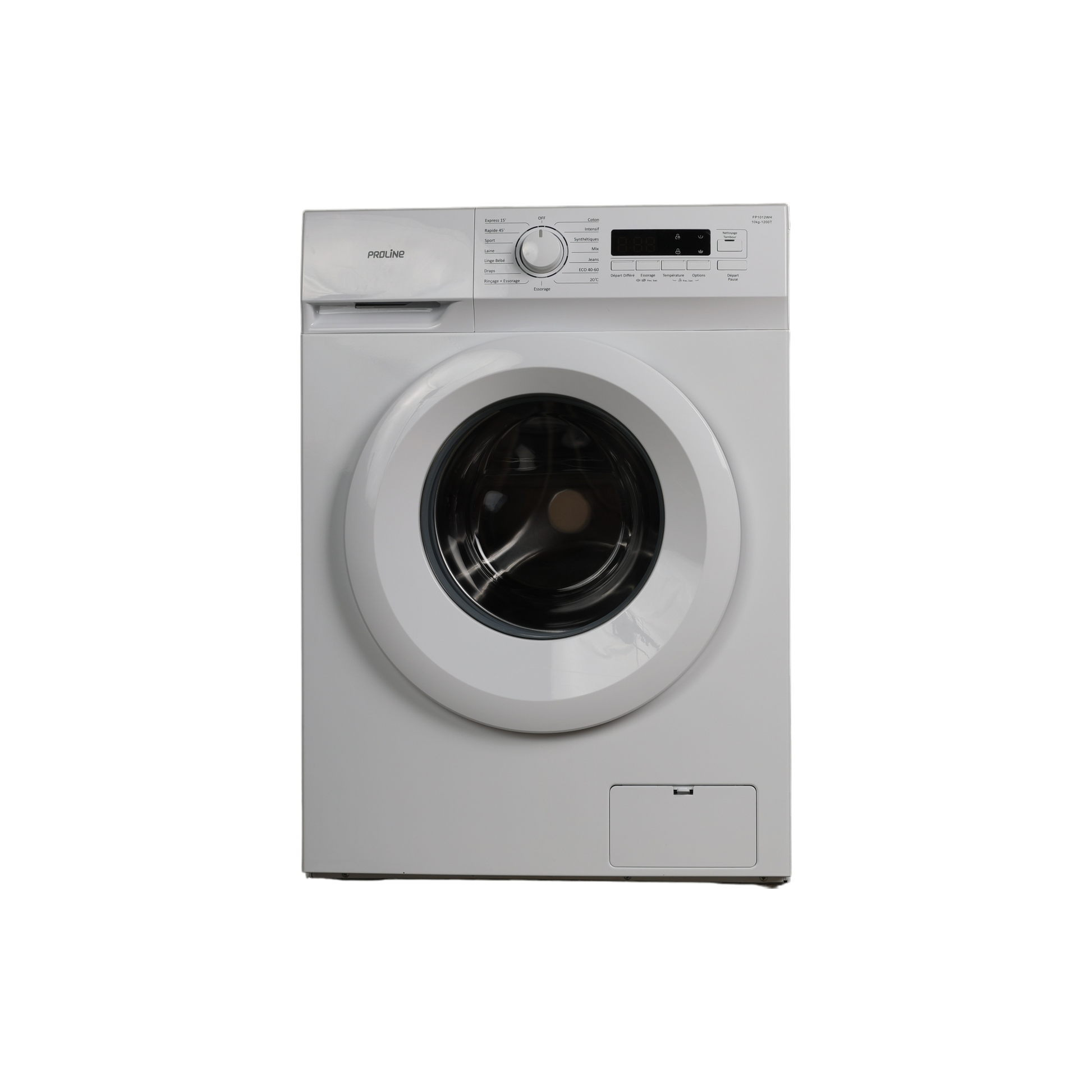 Lave-Linge Hublot 10 kg Reconditionné PROLINE FP1012WH : vue de face