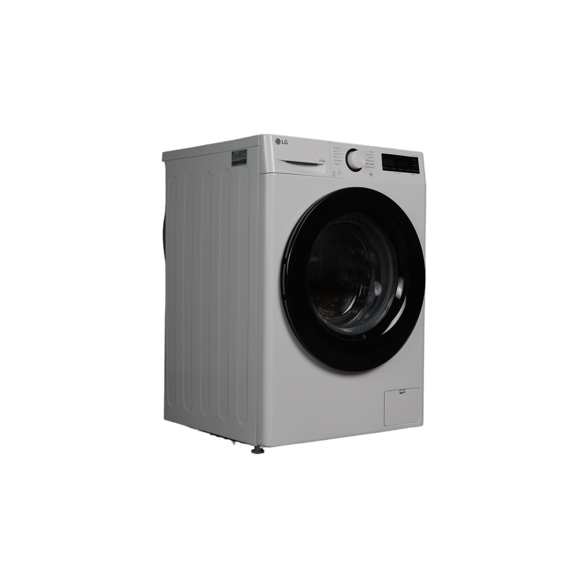 Lave-Linge Sechant 9 kg Reconditionné LG F964R35WR : vue du côté gauche