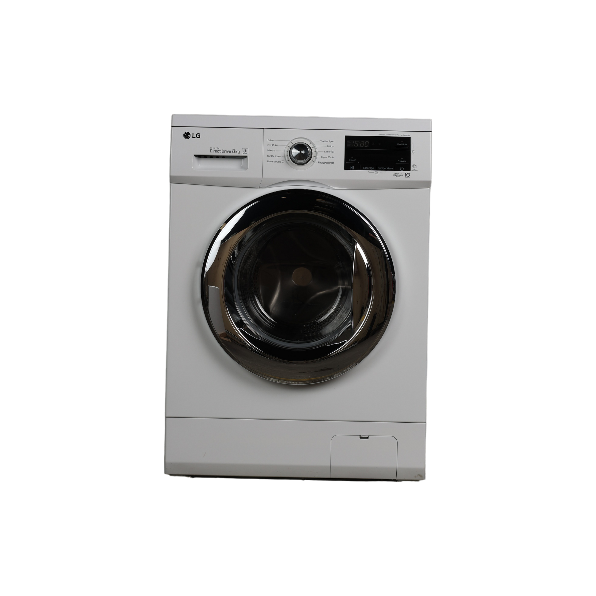 Lave-Linge Hublot 8 kg Reconditionné LG F84M22WH : vue de face