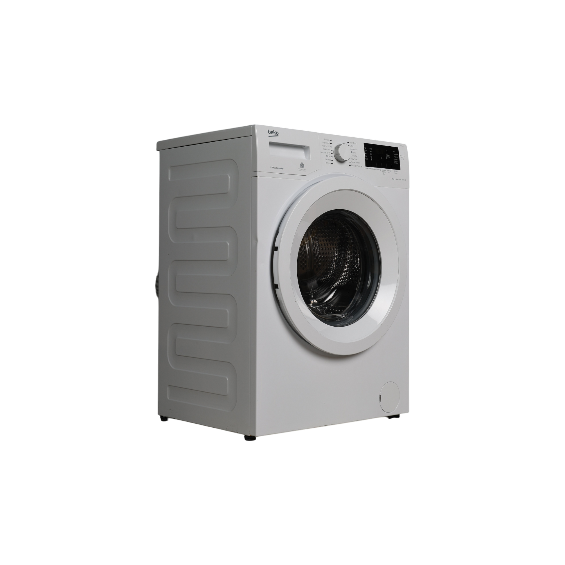 Lave-Linge Hublot 7 kg Reconditionné BEKO WMY71483S : vue du côté gauche