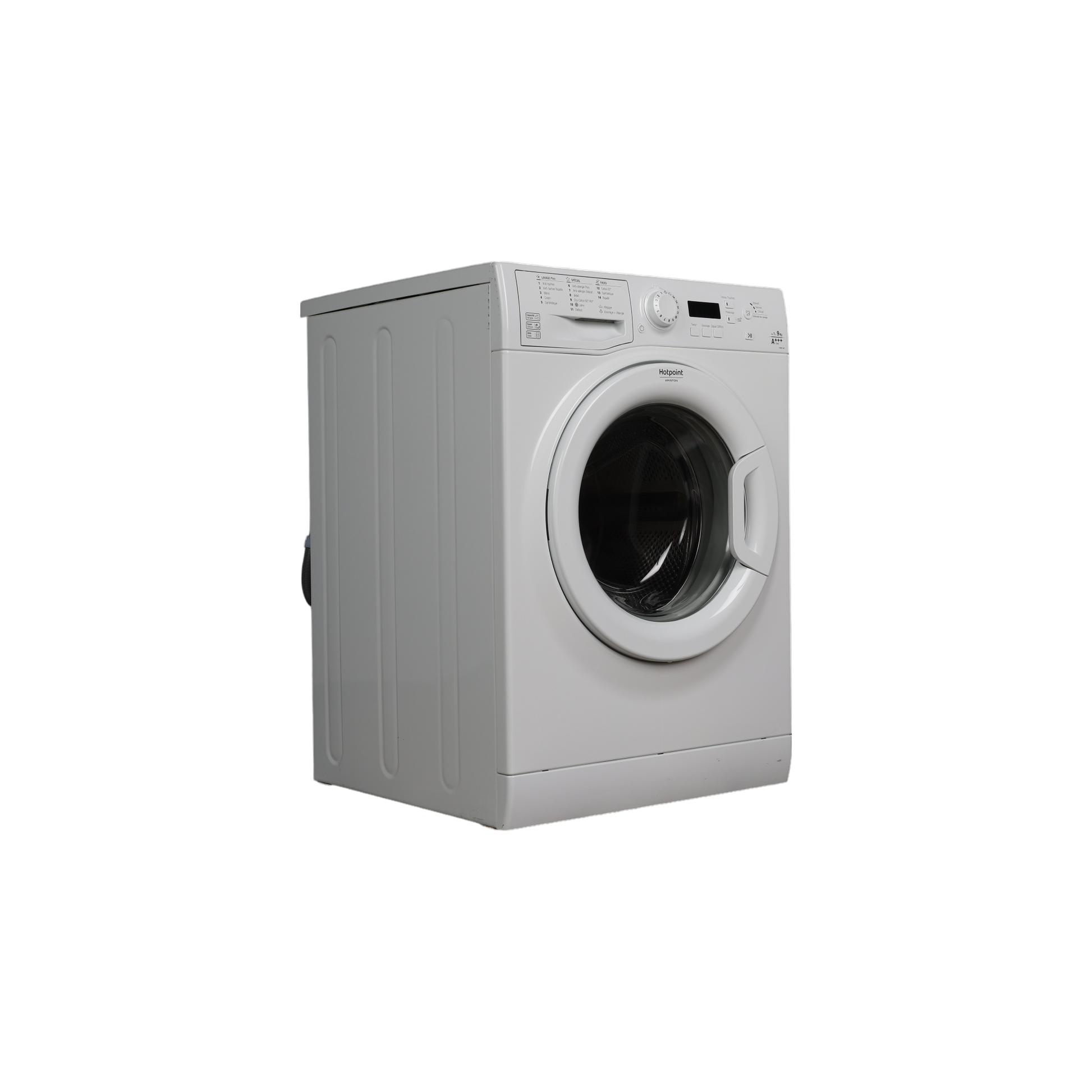 Lave-Linge Hublot 9 kg Reconditionné HOTPOINT EFMF 943 FR : vue du côté gauche