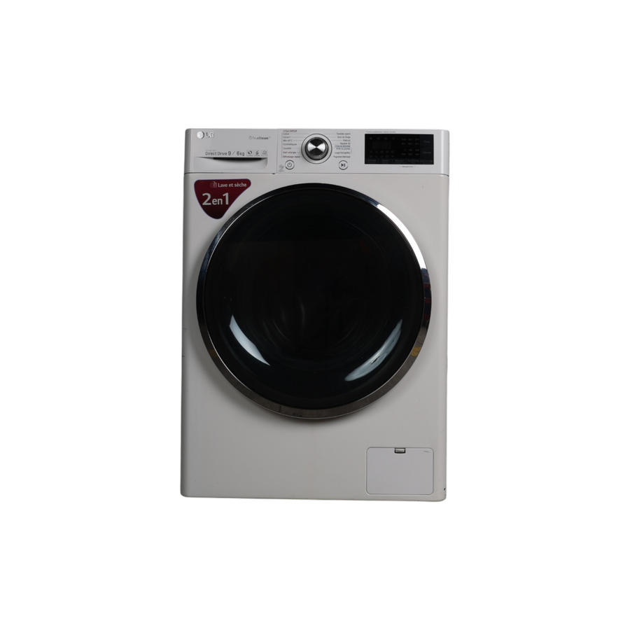 Lave-Linge Sechant 9 kg Reconditionné LG F964J72WRH : vue de face