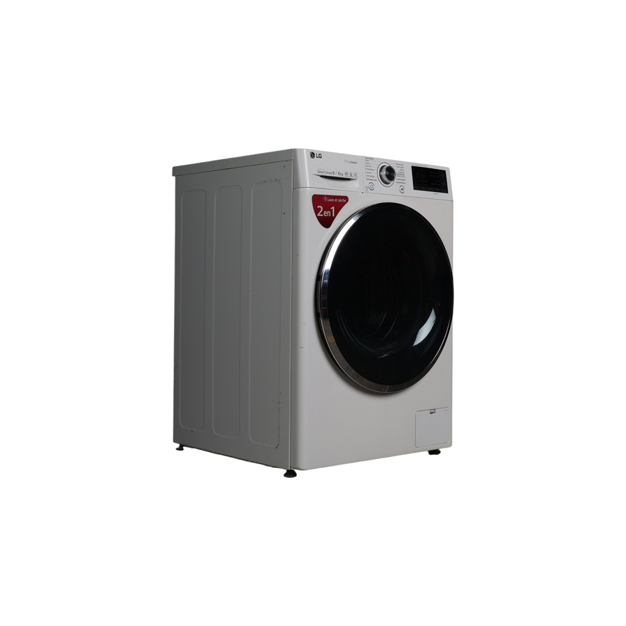 Lave-Linge Sechant 9 kg Reconditionné LG F964J72WRH : vue du côté gauche