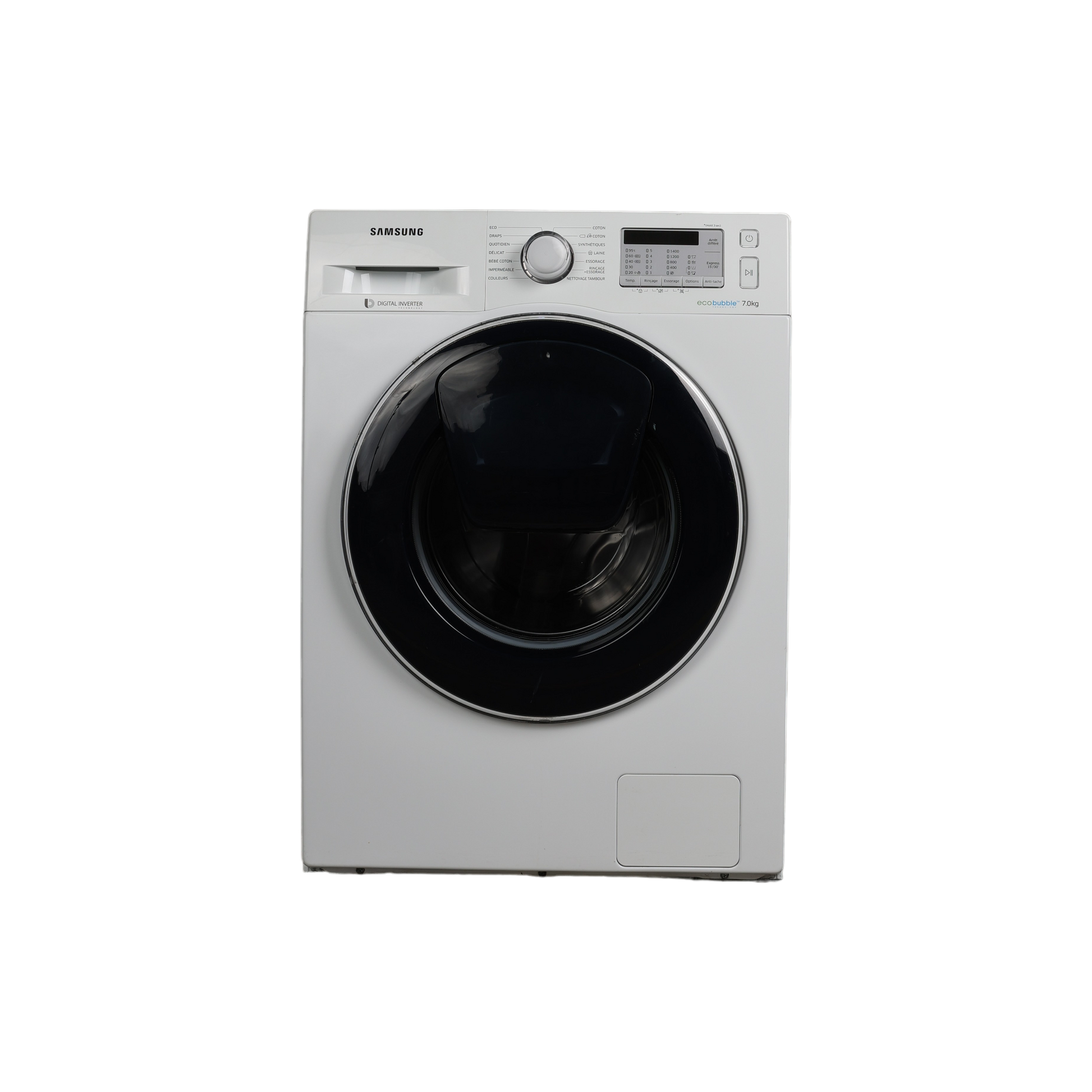 Lave-Linge Hublot 7 kg Reconditionné SAMSUNG WW70K5413WW : vue de face