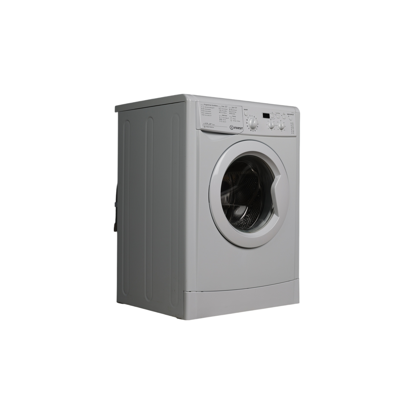 Lave-Linge Hublot 7 kg Reconditionné INDESIT IWC 71252 C FR : vue du côté gauche