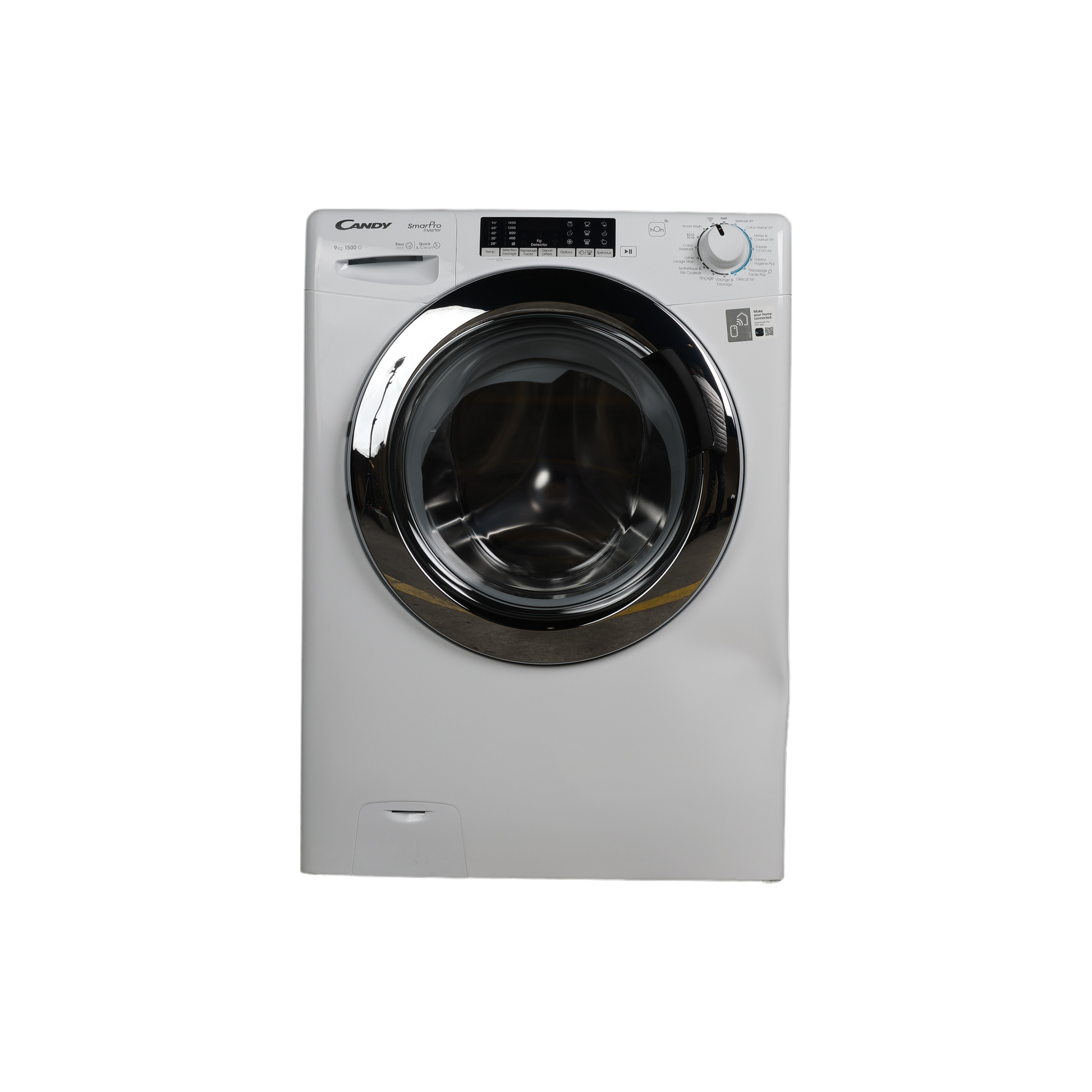 Lave-Linge Hublot 9 kg Reconditionné CANDY CSO 596TWMC/1-S : vue de face