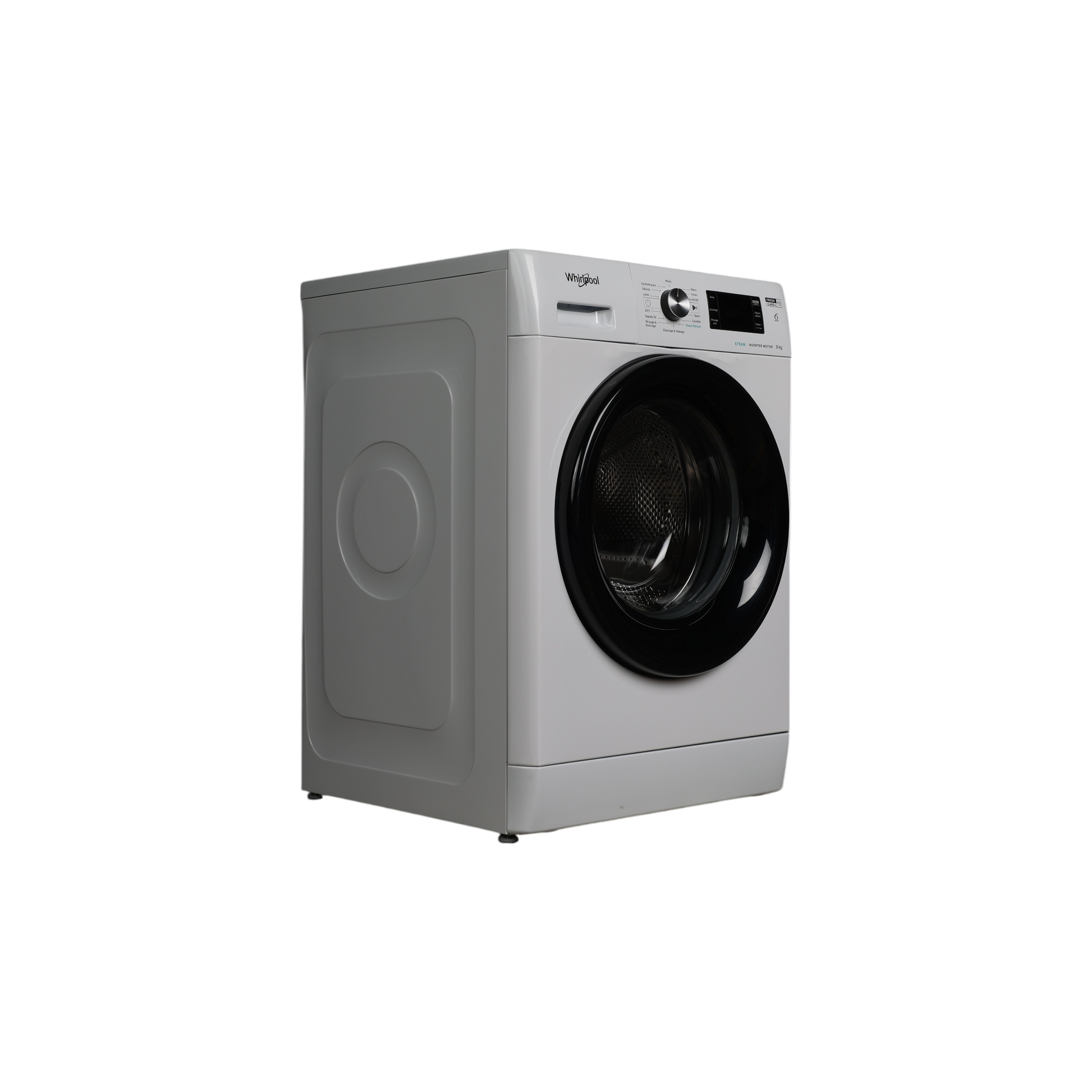 Lave-Linge Hublot 9 kg Reconditionné WHIRLPOOL FFBB9489BVFR : vue du côté gauche