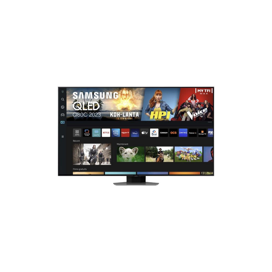 Téléviseur Led  Reconditionné SAMSUNG TQ75Q80C 189 CM (74") : vue de face