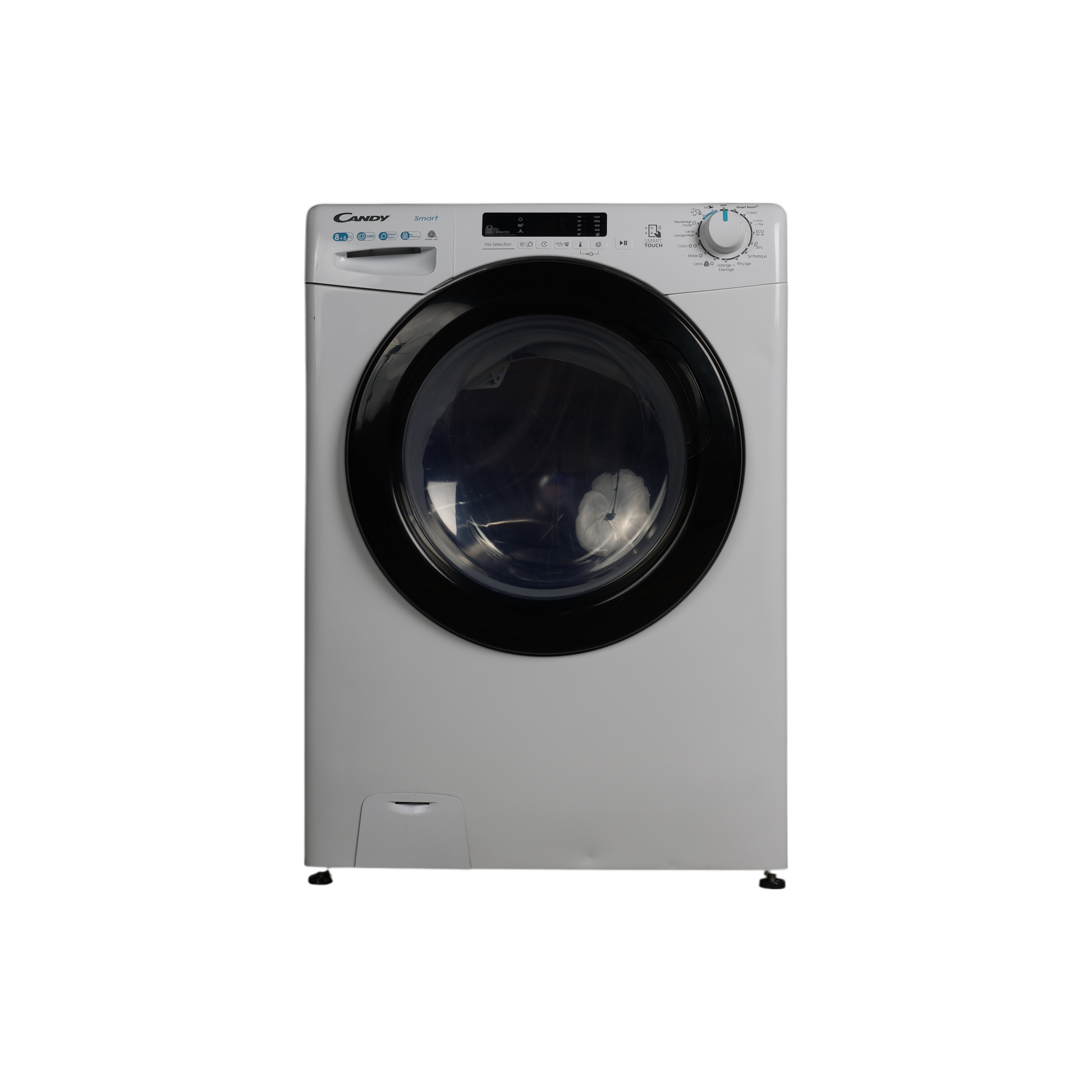 Lave-Linge Sechant 8 kg Reconditionné CANDY CSWS4852DWB4-47 : vue de face