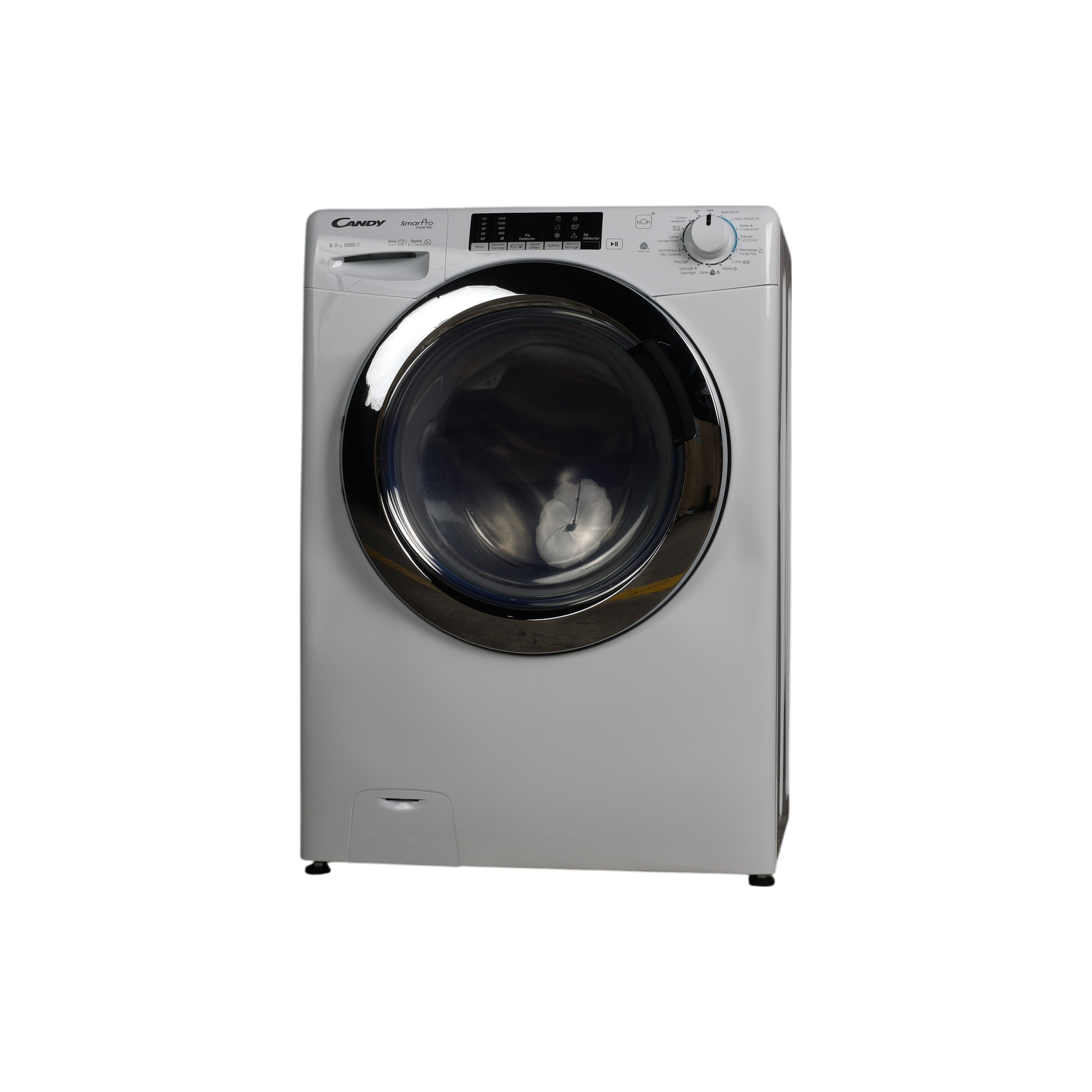 Lave-Linge Sechant 8 kg Reconditionné CANDY CSOW5854TWMC-S : vue de face