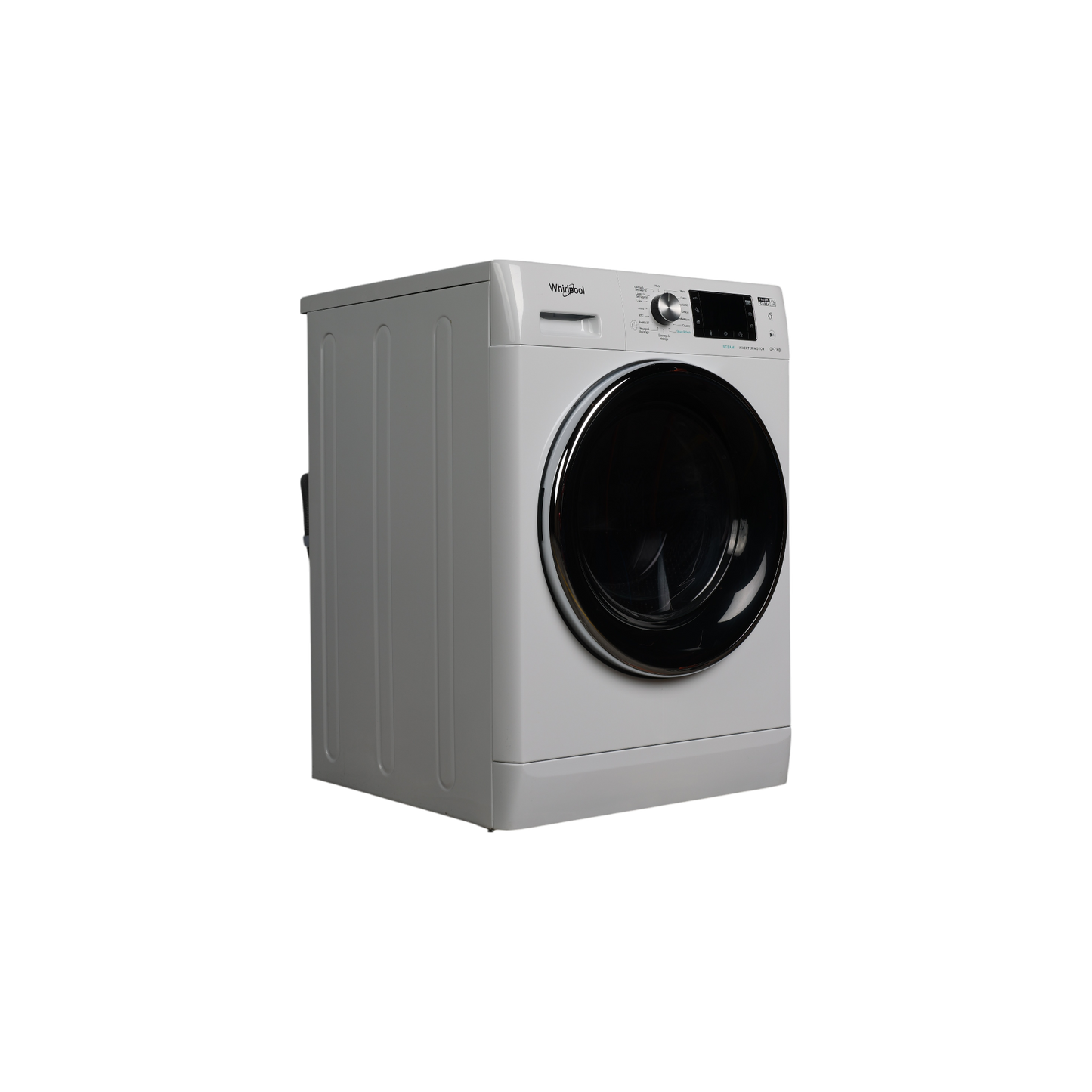 Lave-Linge Sechant 10 kg Reconditionné WHIRLPOOL FFWDD1074269BCVFR : vue du côté gauche