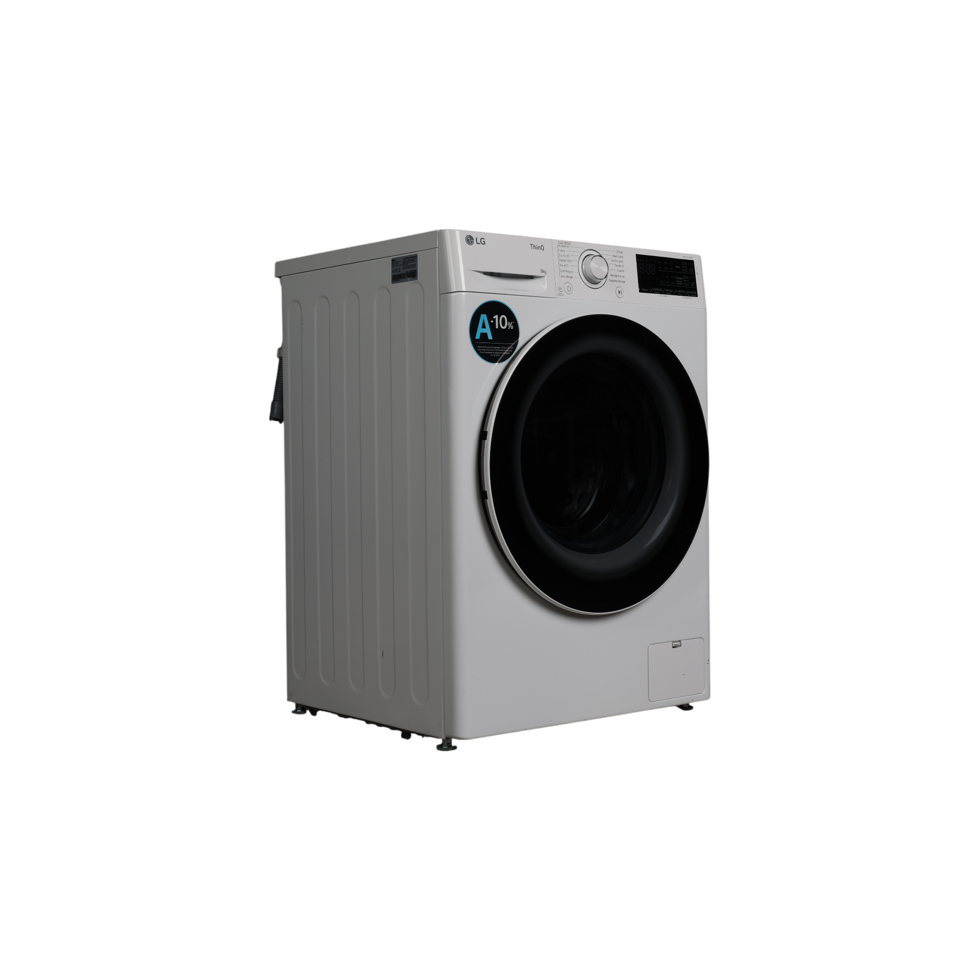 Lave-Linge Hublot 9 kg Reconditionné LG F94R30WHSA : vue du côté gauche