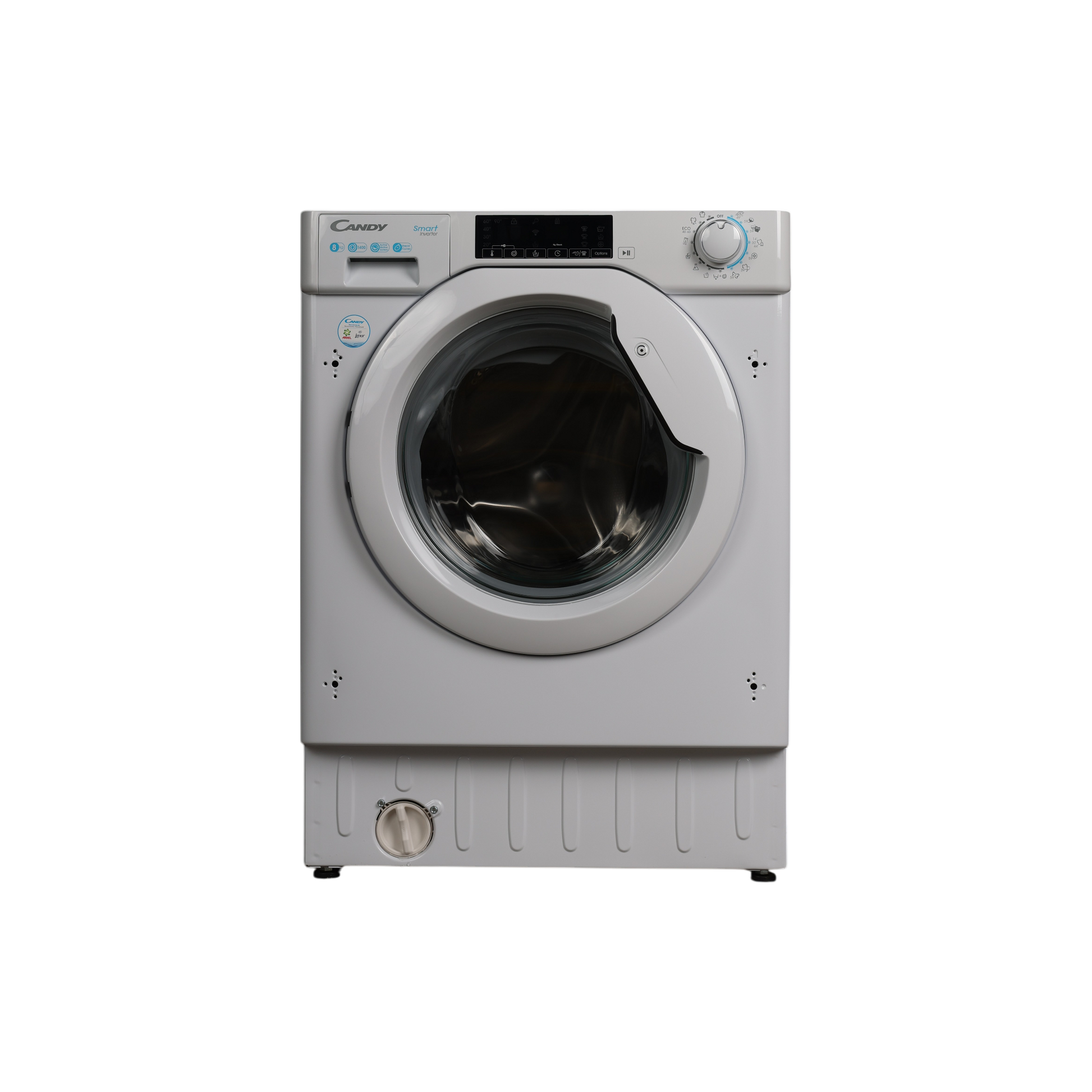 Lave-Linge Hublot 8 kg Reconditionné CANDY CBW48TWME-S : vue de face