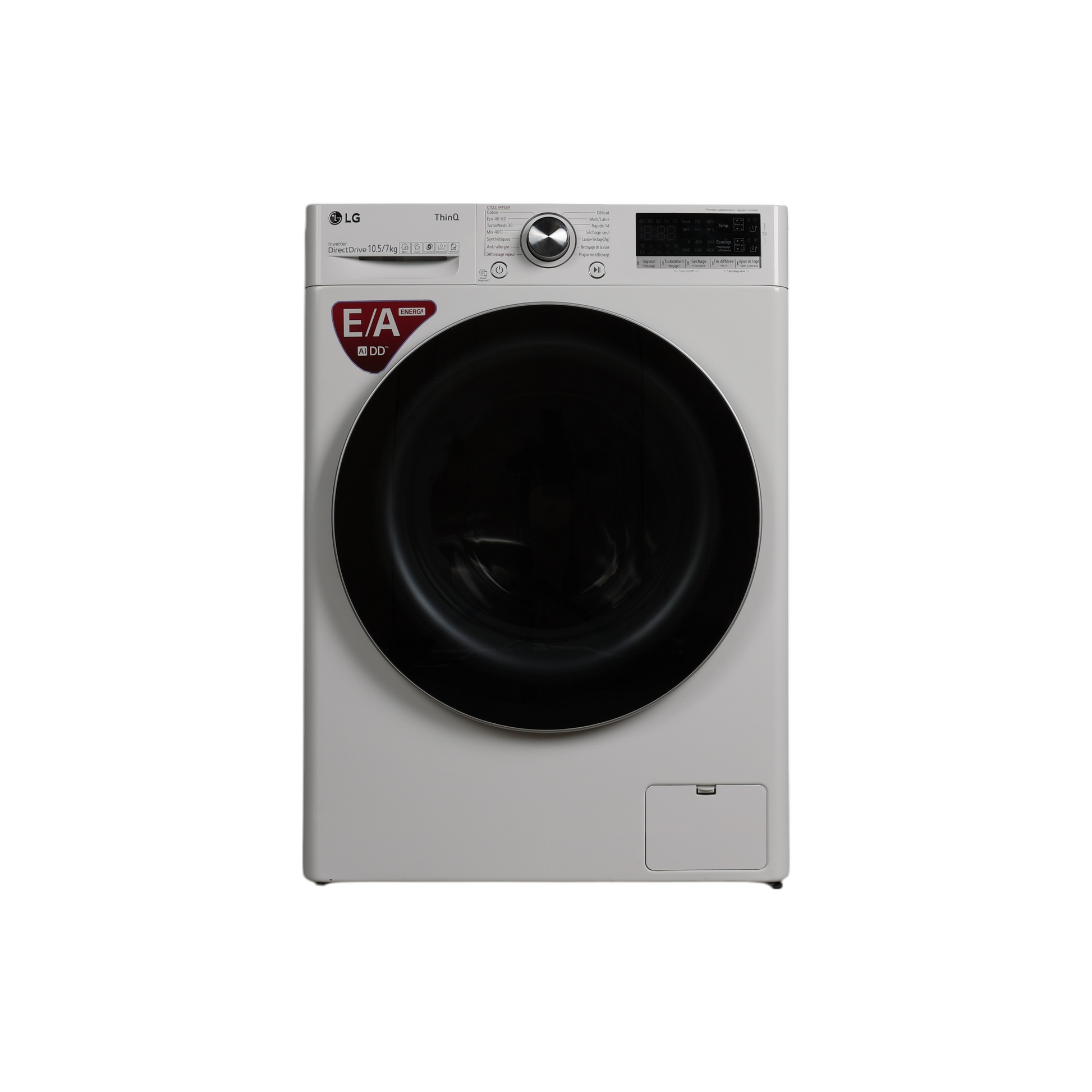 Lave-Linge Sechant 10.5 kg Reconditionné LG F174V71WSTA : vue de face