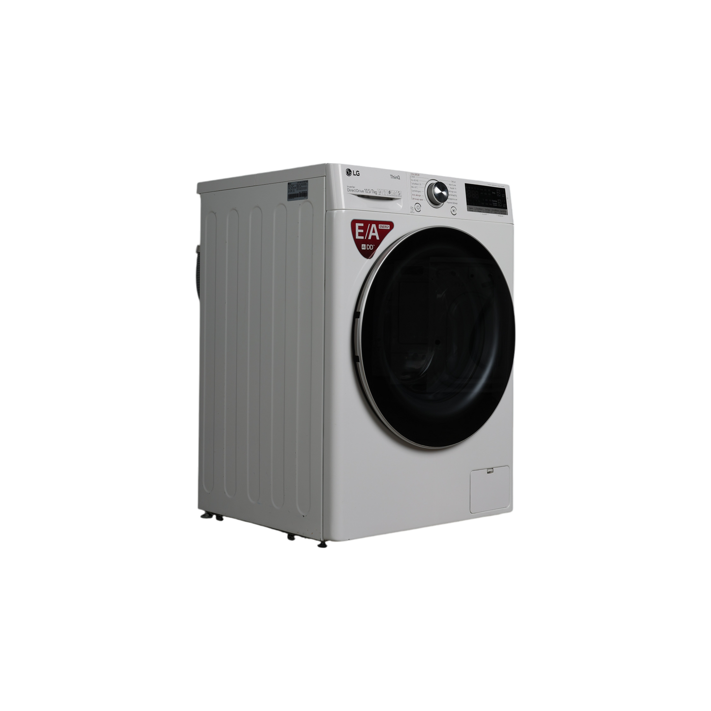 Lave-Linge Sechant 10.5 kg Reconditionné LG F174V71WSTA : vue du côté gauche