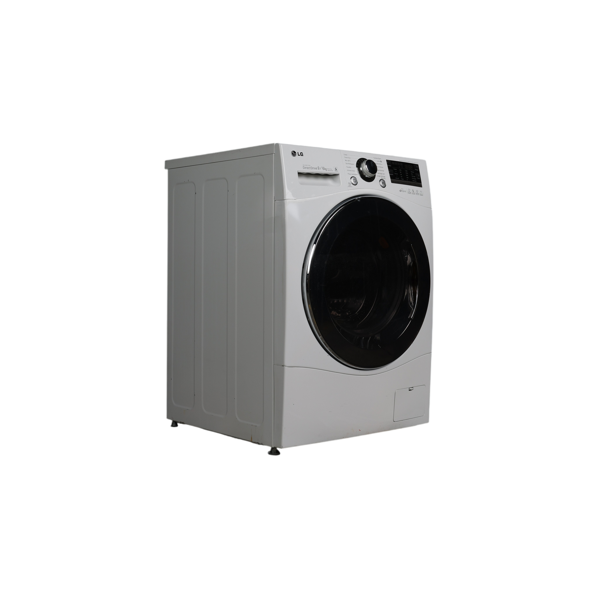 Lave-Linge Sechant 9 kg Reconditionné LG F96400WHR : vue du côté gauche