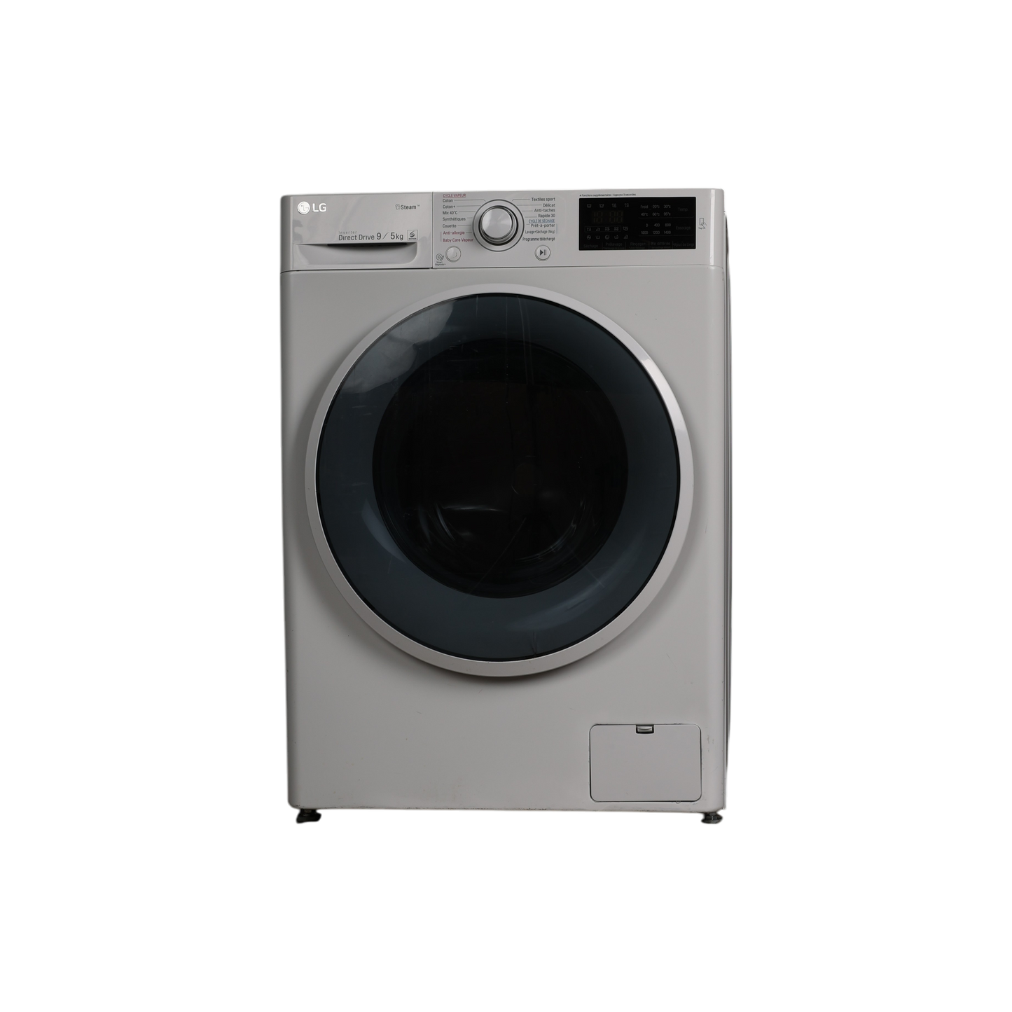 Lave-Linge Sechant 9 kg Reconditionné LG F954J60WRS : vue de face